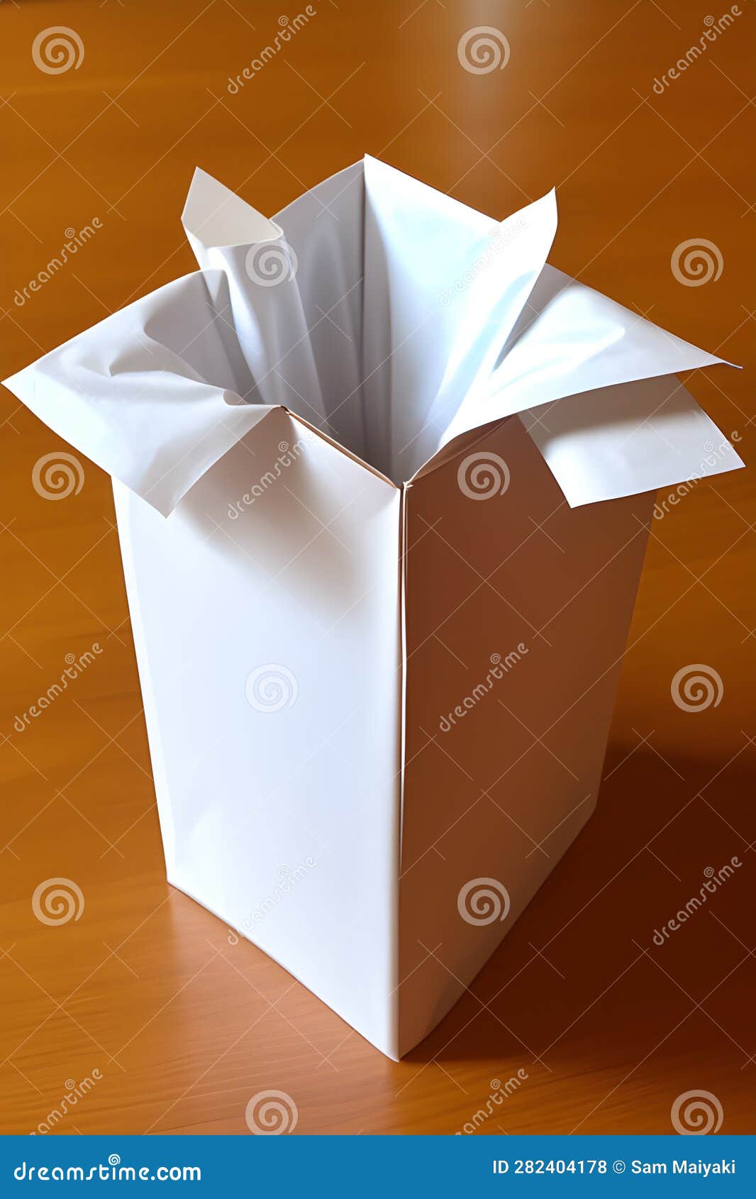tissue box on a wooden table generated by ai