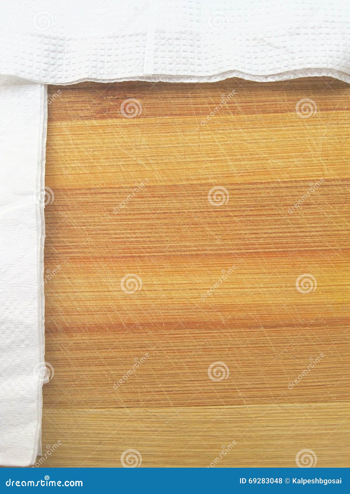 Tissue Paper Border on Wooden Background Stock Photo Image of border, kitchen 69283048
