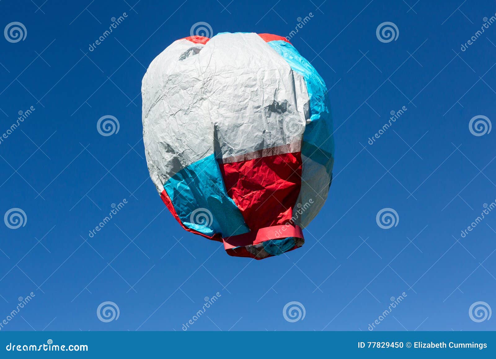 Tissue Paper Hot Air Balloon Stock Photo Image of tissue, paper 77829450