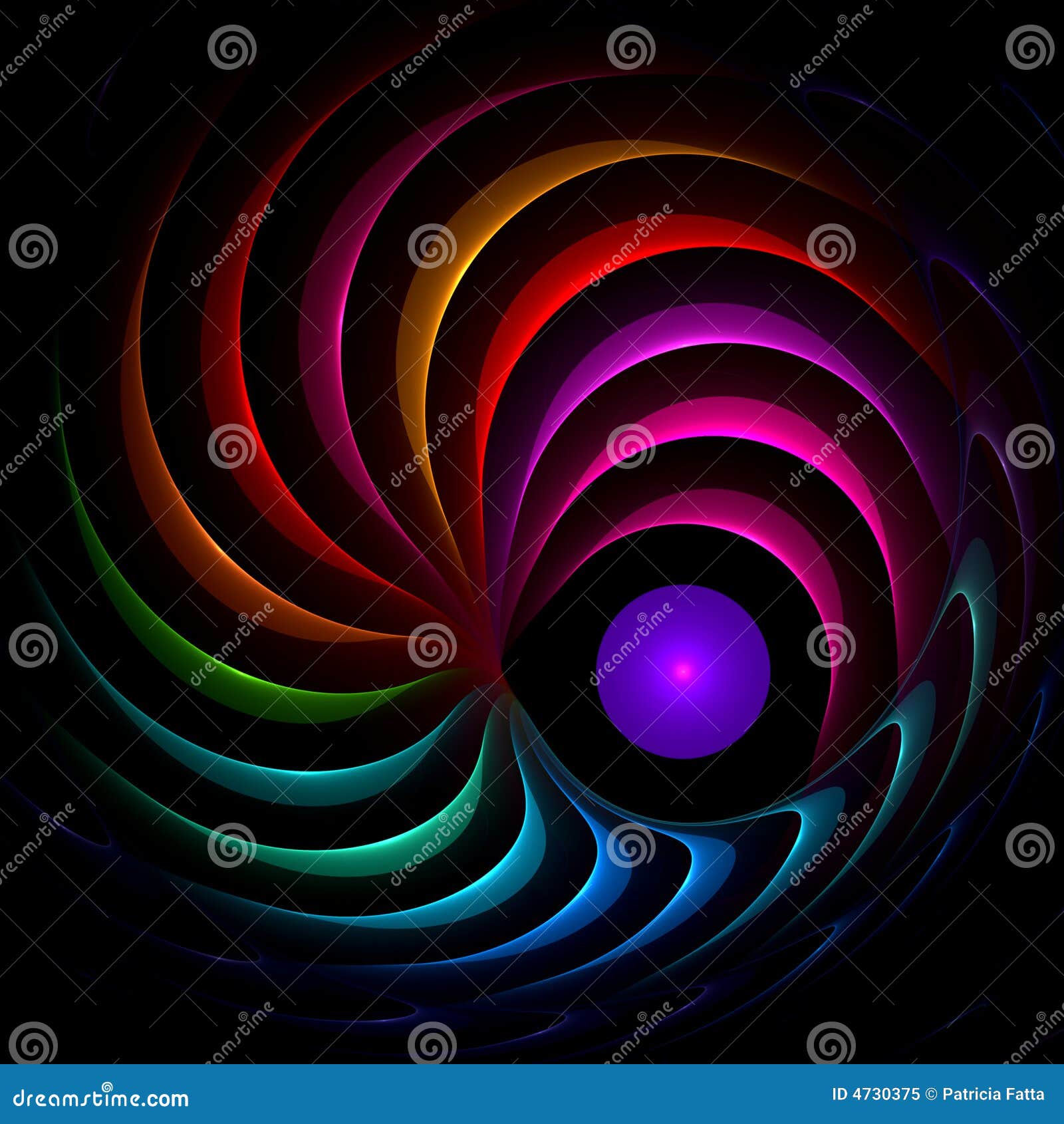 titanium rainbow spiral