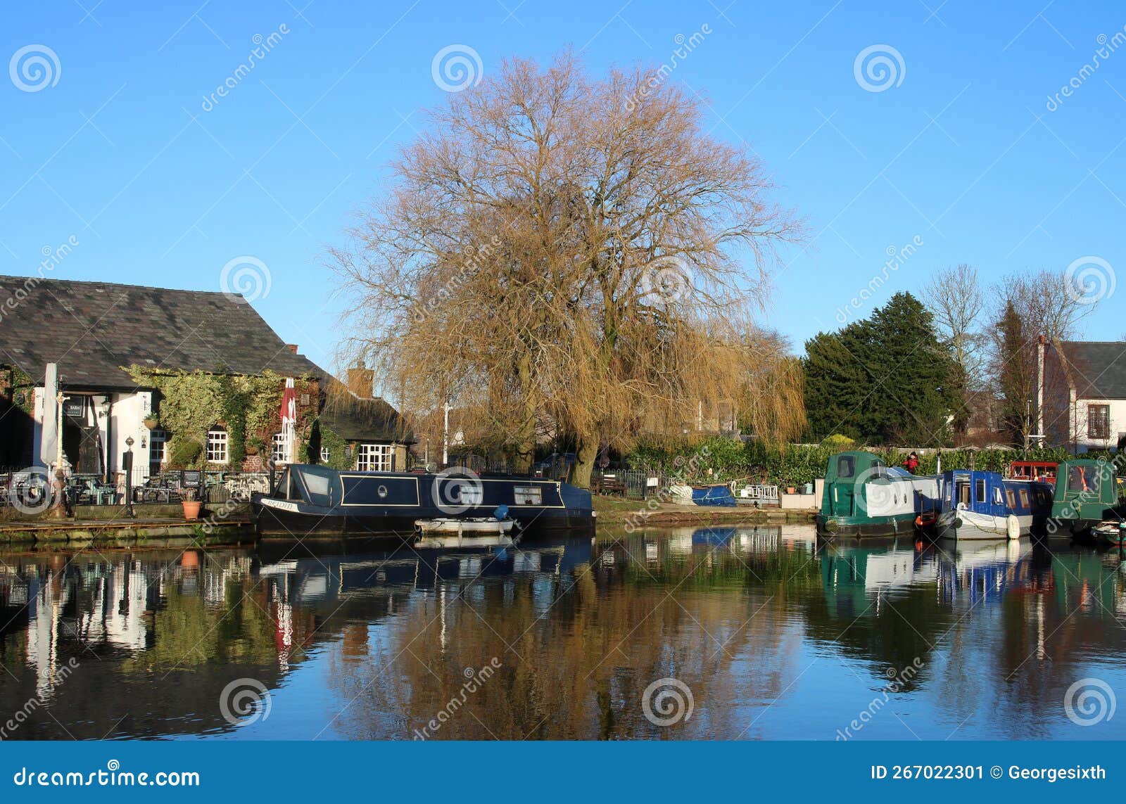 Tithe Barn Canal Basin, Lancaster Canal, Garstang Stock Image Image