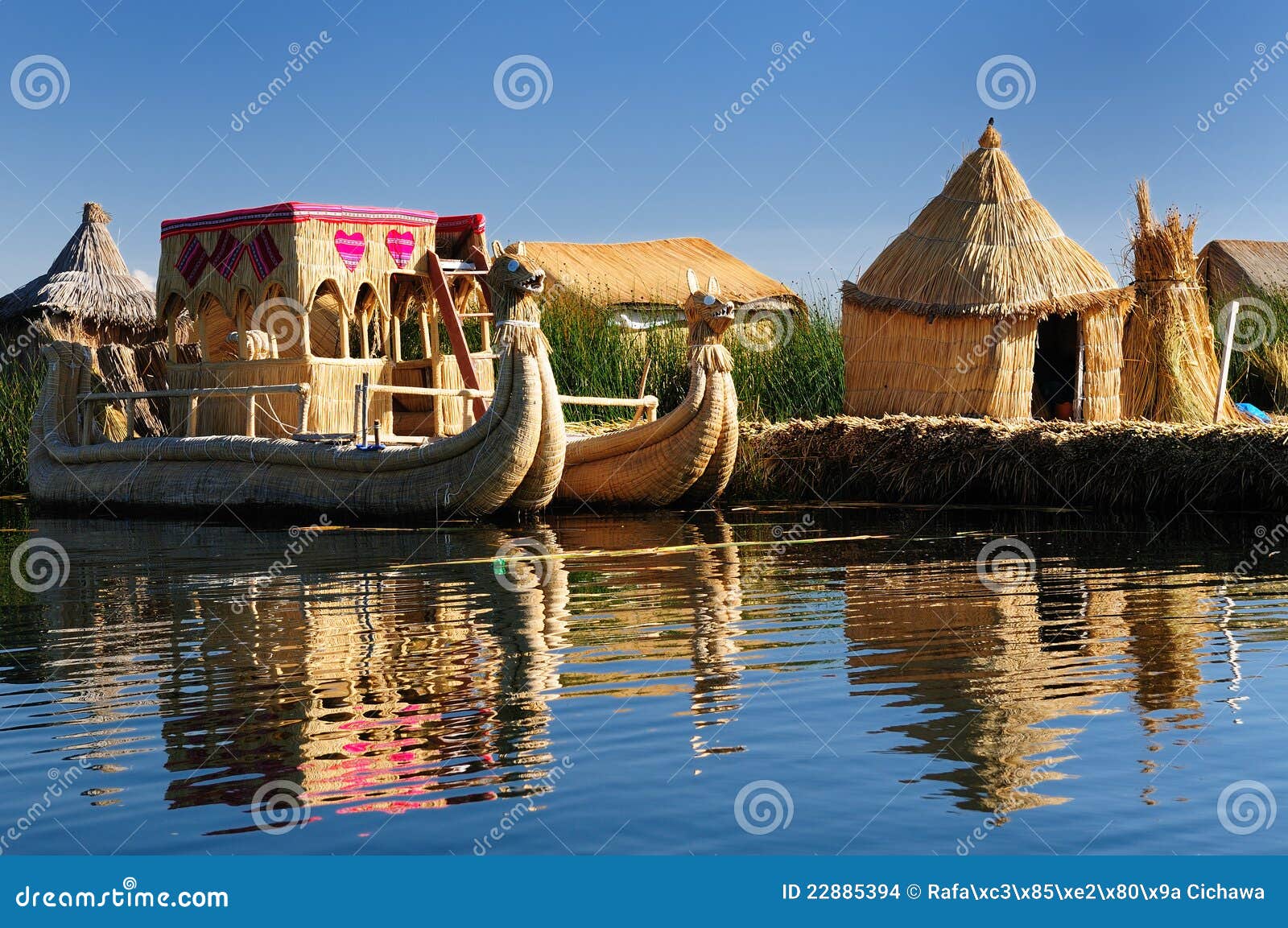 titicaca lake, peru, floating islands uros