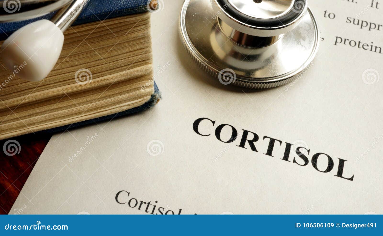 title cortisol written on a page.