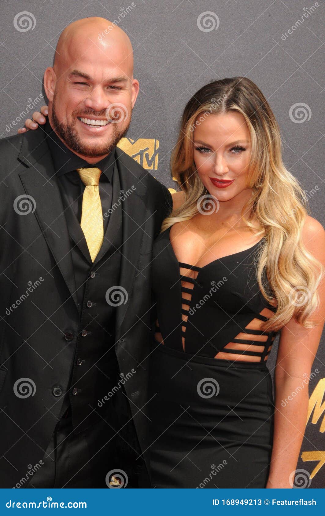 Tito Ortiz E Amber Nichole Miller Fotografia Stock Editoriale