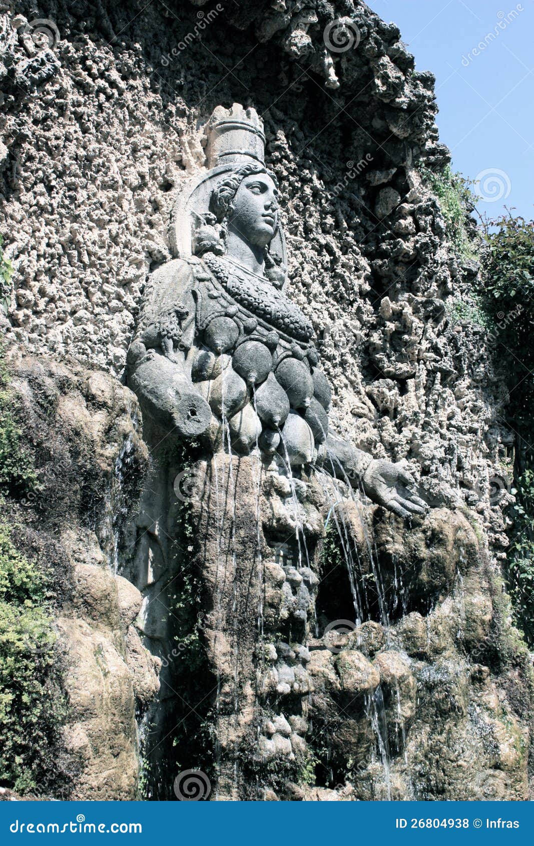 Tivoli, Fountain Diana of Ephesus in Villa De Esta Stock Photo - Image of  fountains, beautiful: 26804938