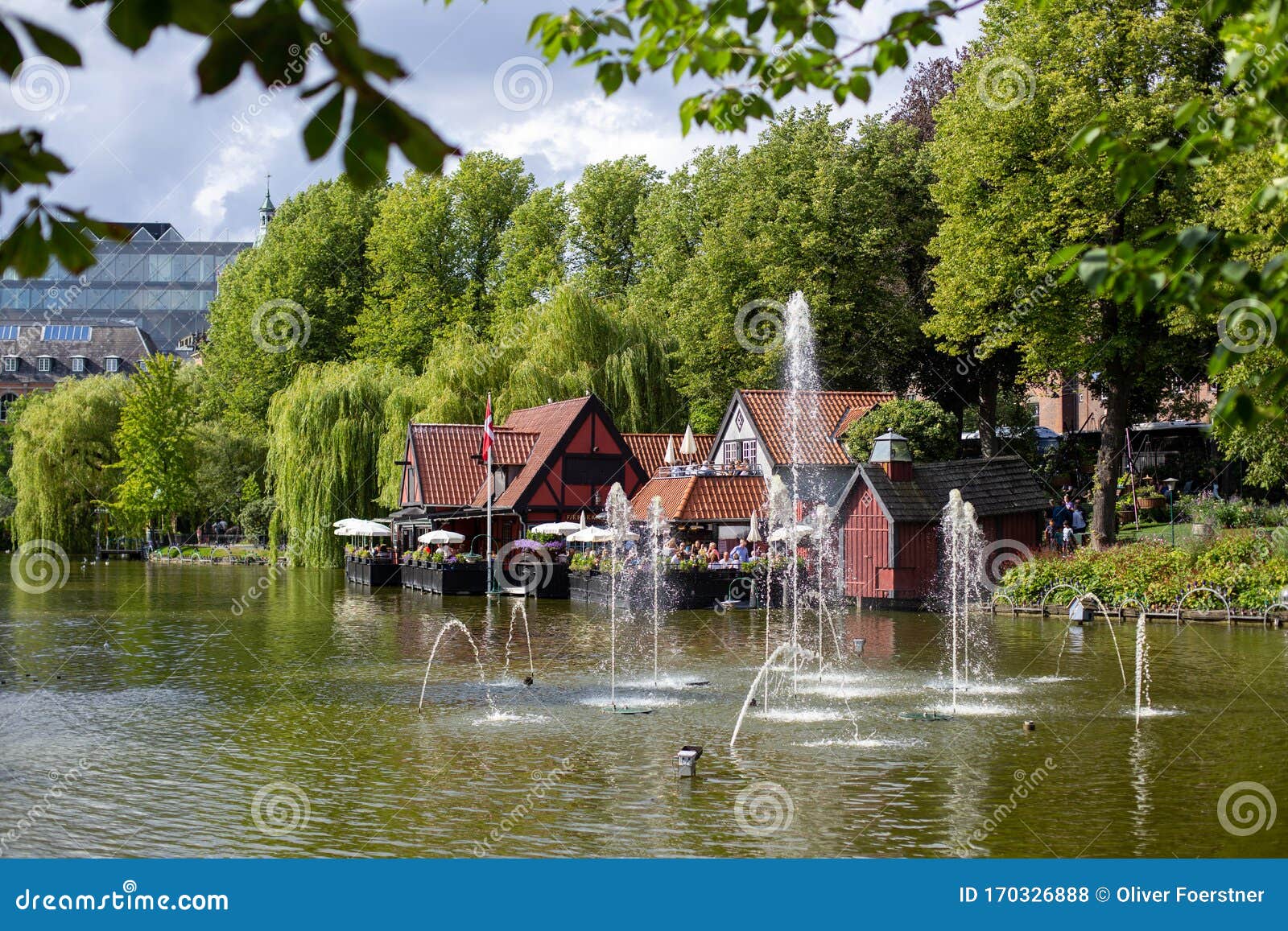 Tivoli Gardens In Copenhagen Denmark Editorial Stock Photo
