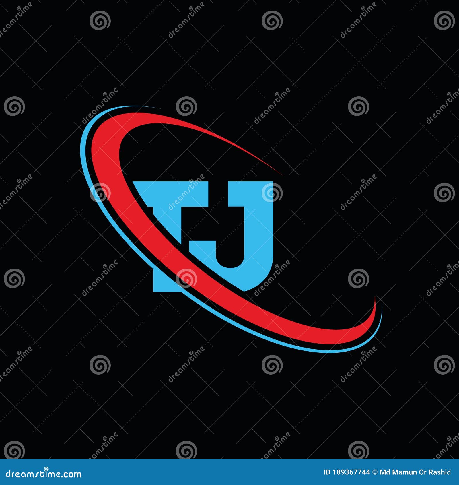 TJ T J Letter Logo Design. Initial Letter TJ Linked Circle Uppercase ...