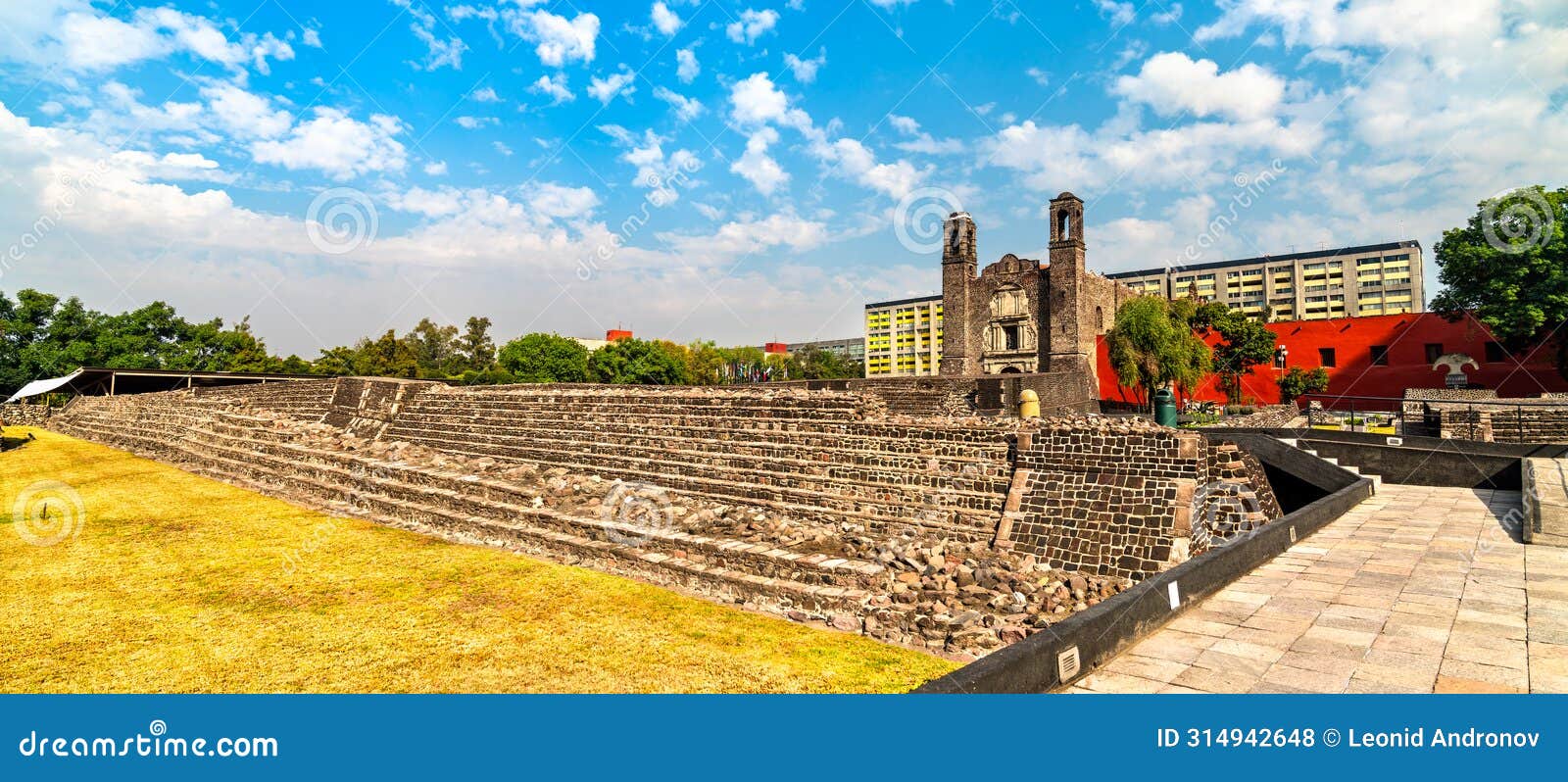 tlatelolco archaeological zone in mexico city, mexico