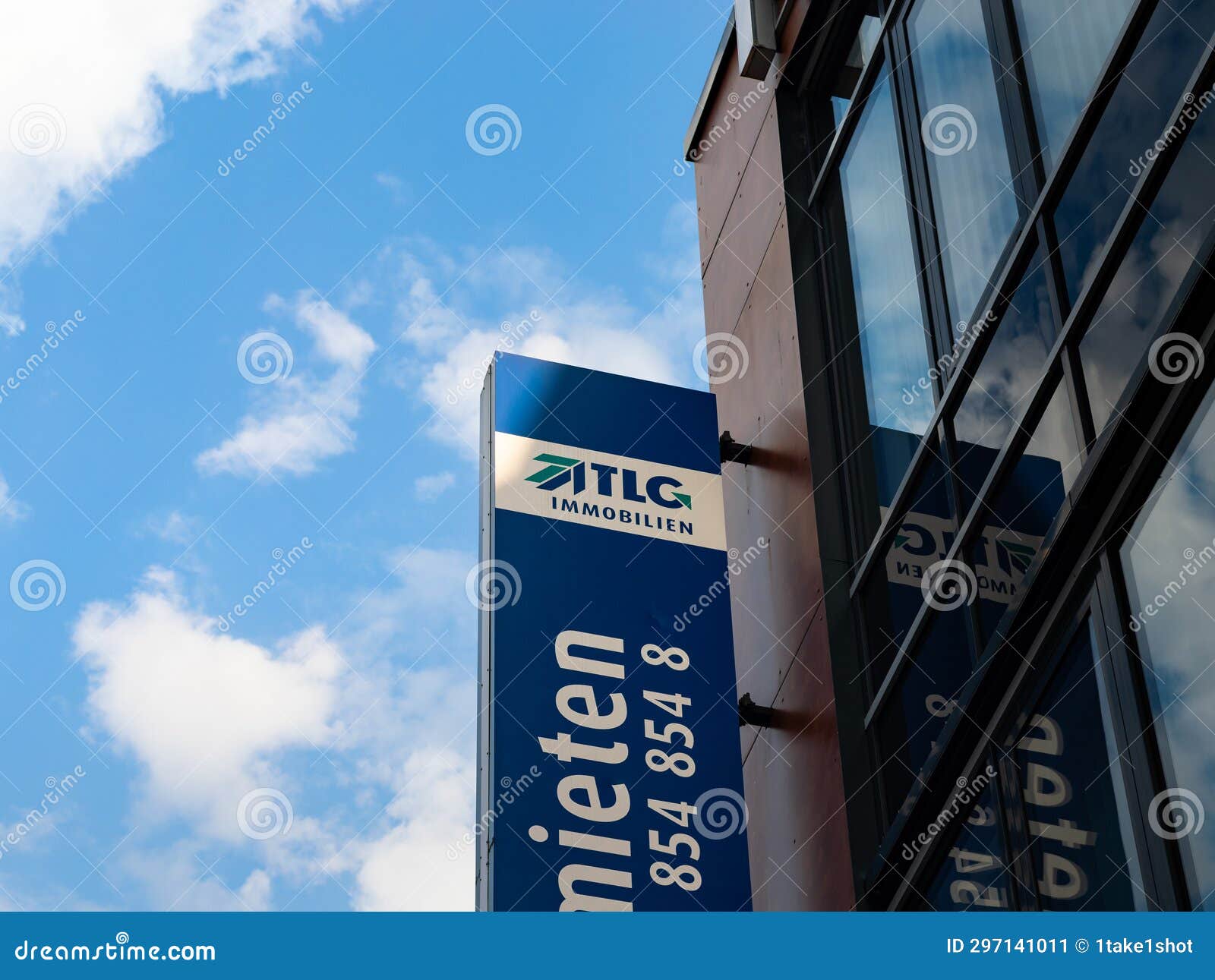 TLG Immobilien Logo Sign editorial photo. Image of building - 297141011