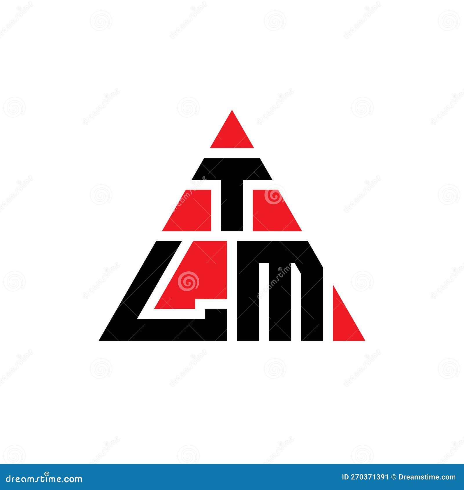 tlm triangle letter logo  with triangle . tlm triangle logo  monogram. tlm triangle  logo template with red