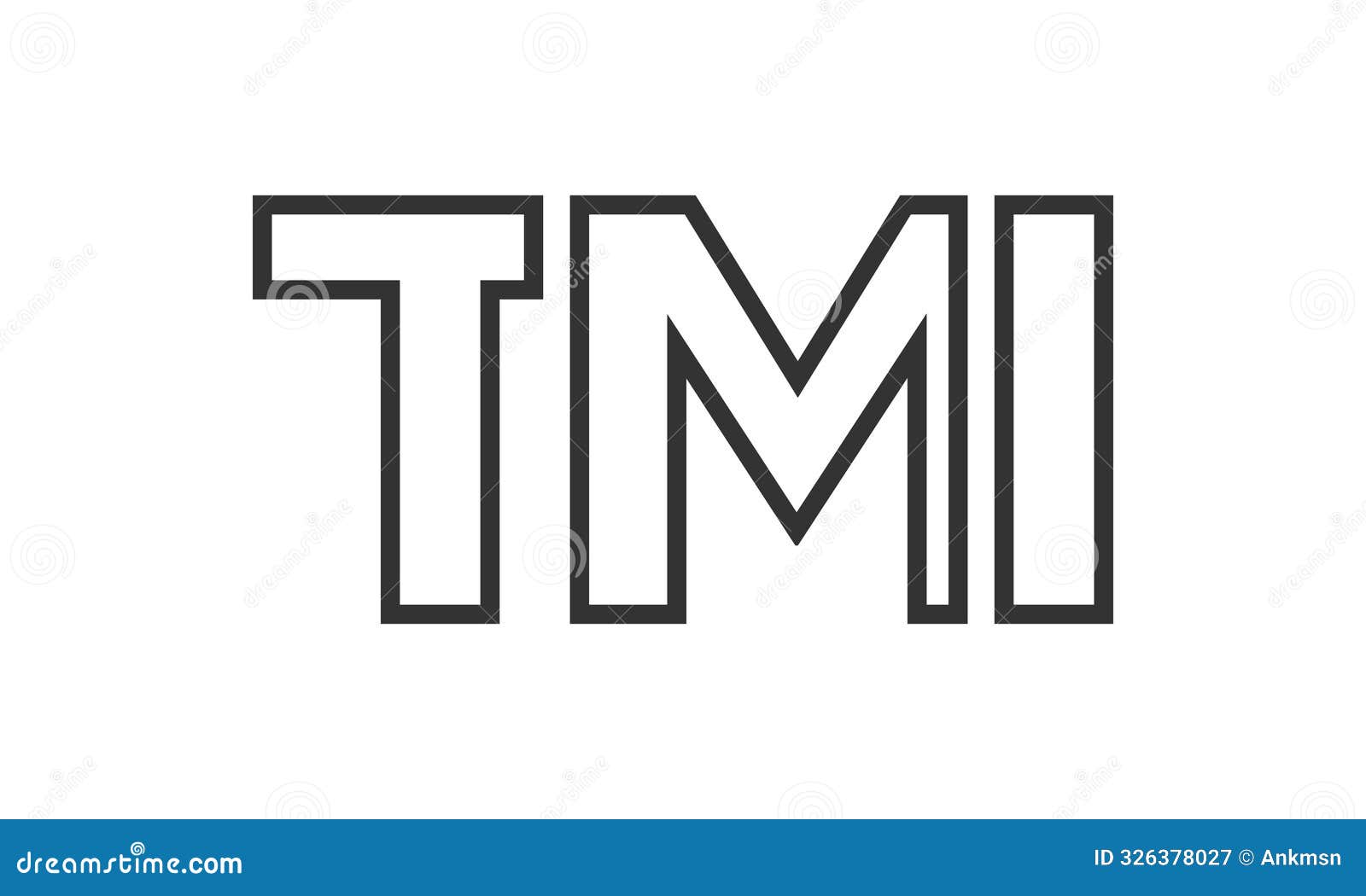 tmi logo  template with strong and modern bold text. initial based  logotype featuring simple and minimal typography.