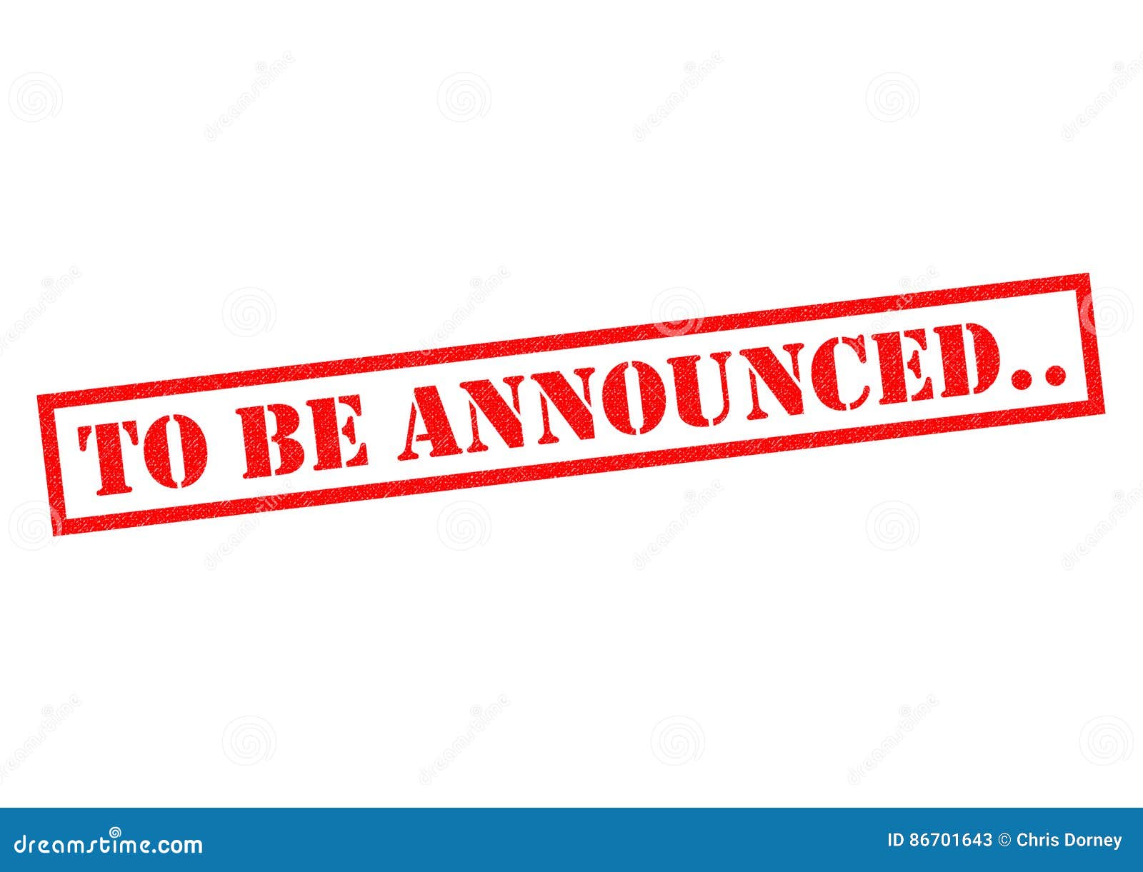TO BE ANNOUNCED. stock illustration. Illustration of announcement