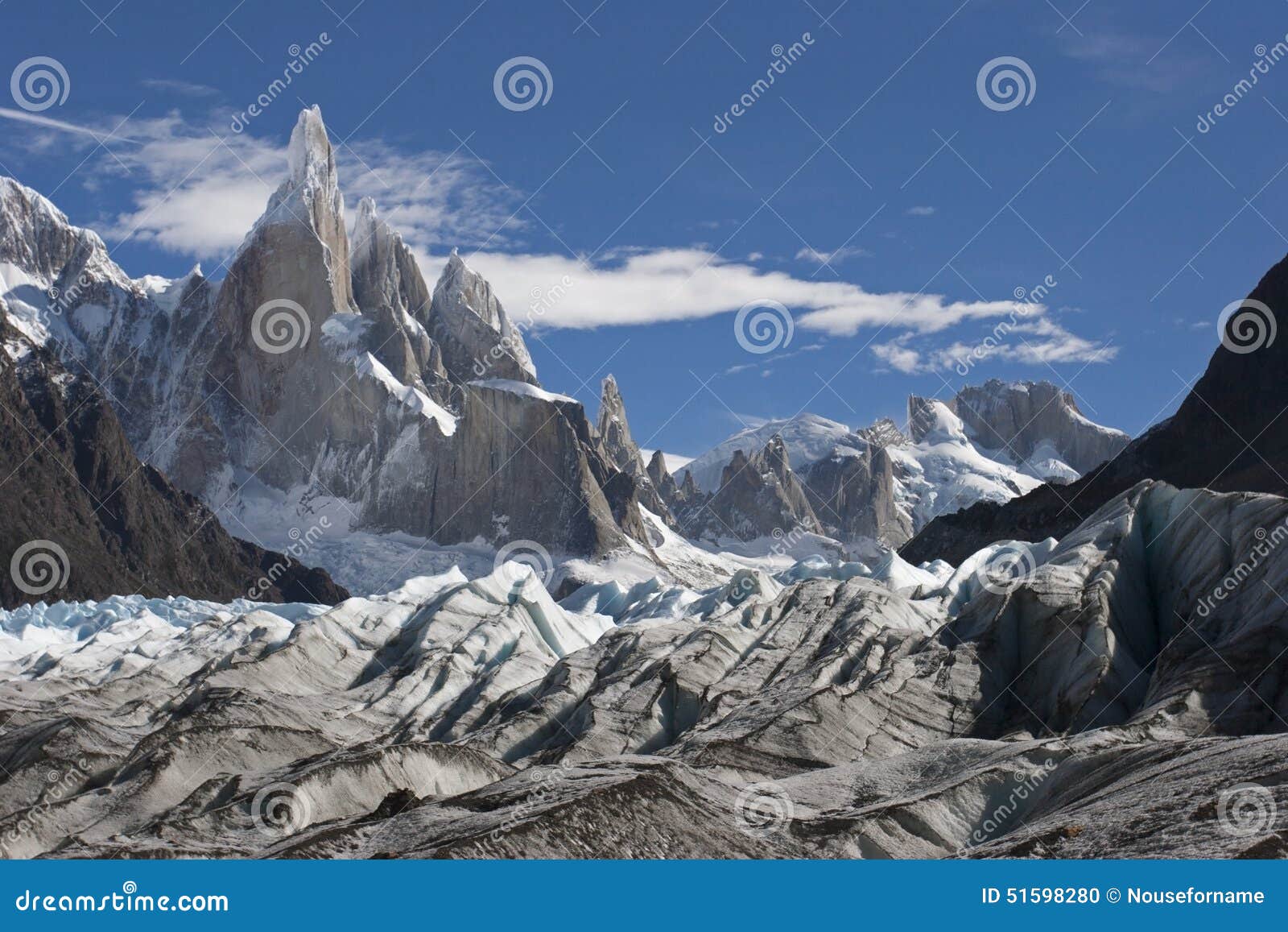 to cerro torre glacier, patagonia, argentina