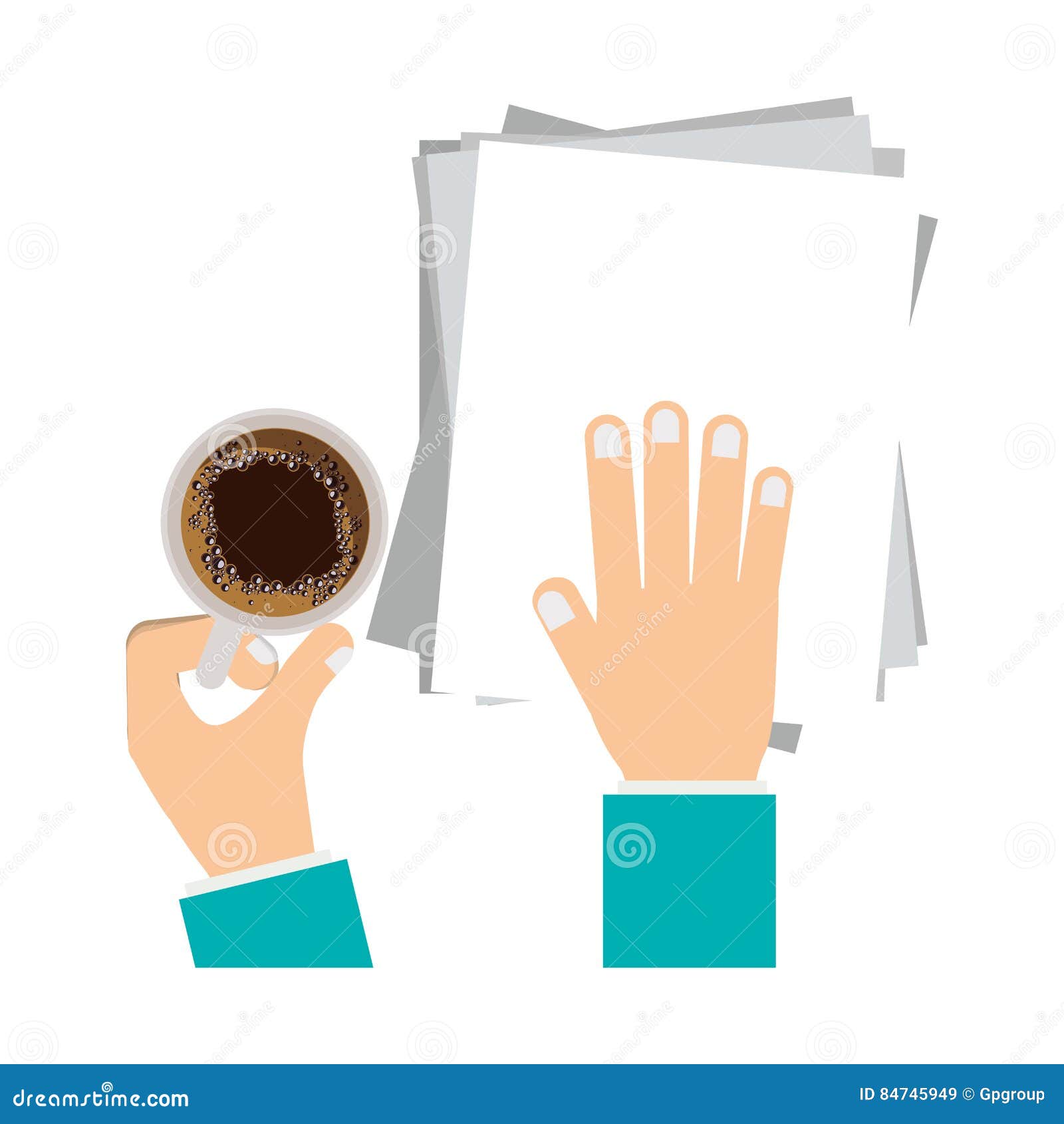 To deliver documents stock vector. Illustration of receipt 84745949