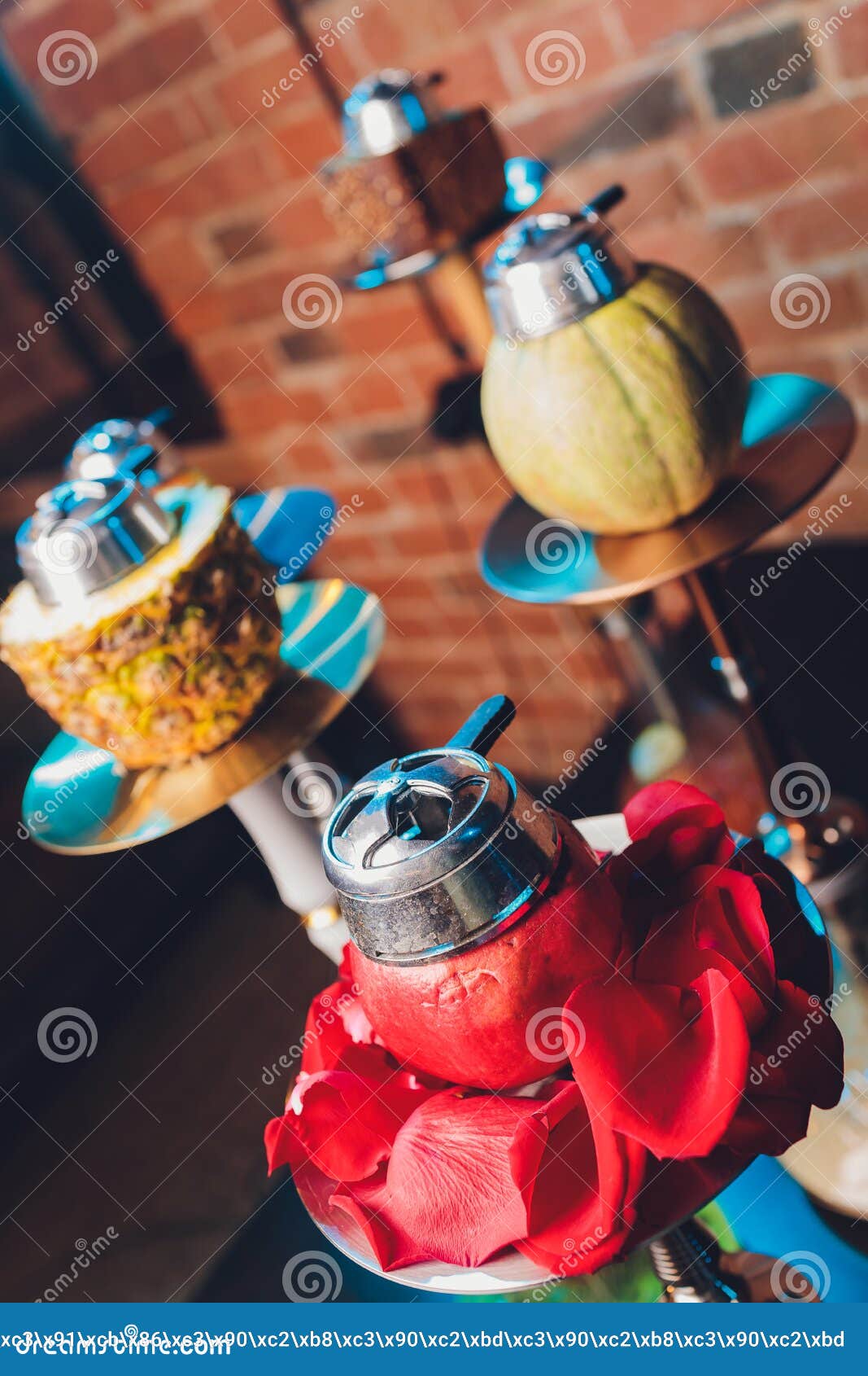 To Do Hookah Bowl with Citrus Fruits. Stock Image Image of cooking