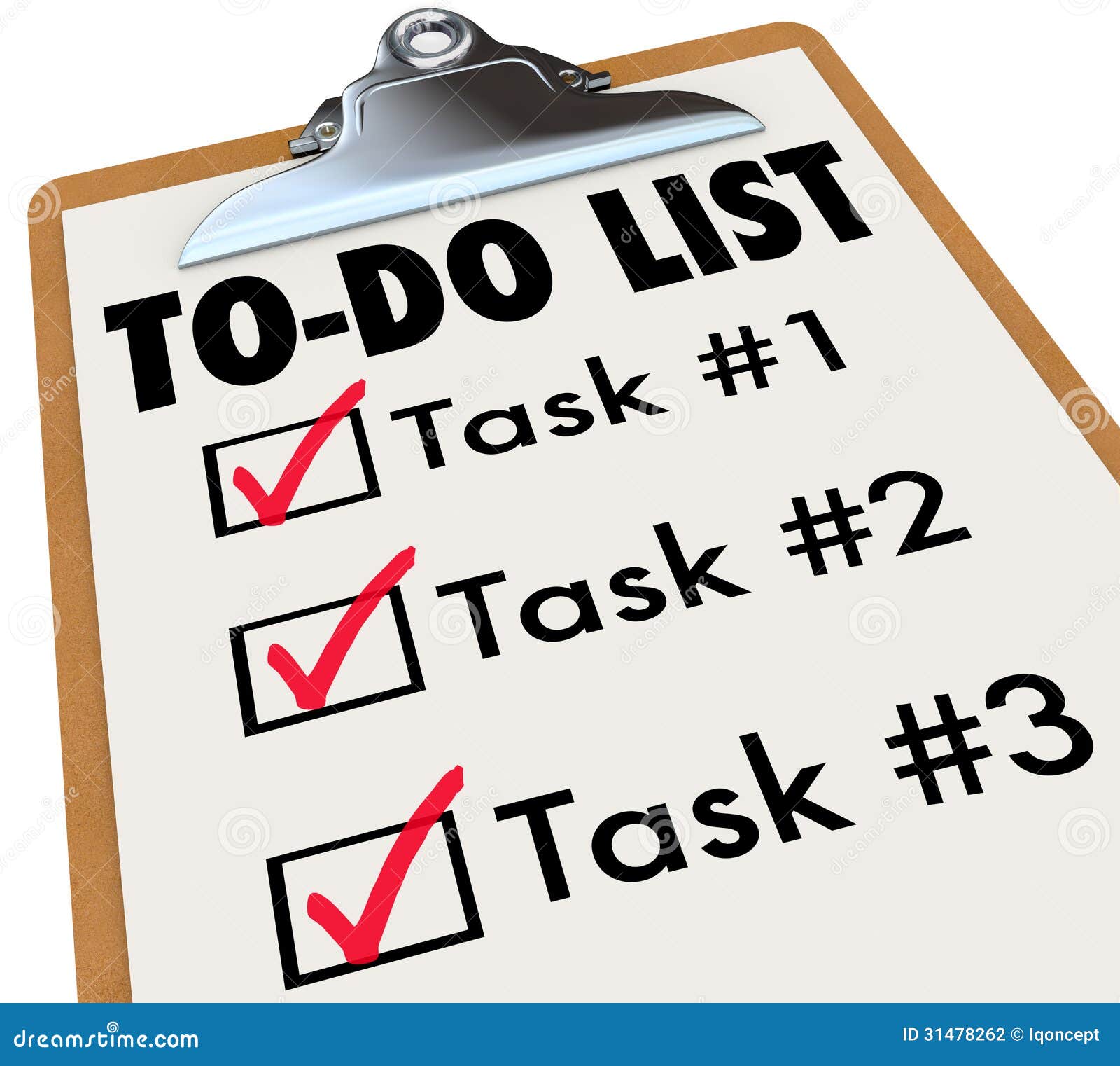 Task List Clip Art