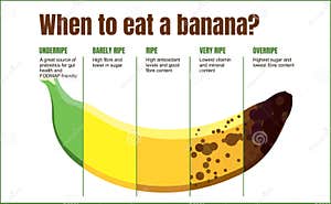 Overripe Bananas Isolated On Green Background Stock Photography 