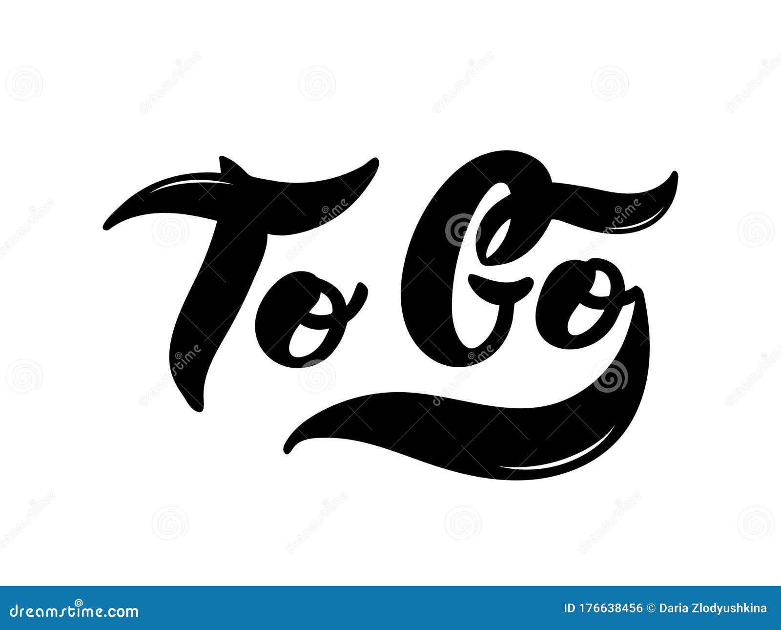 to go. the name of the type of coffee. hand drawn lettering.  illustra. the name of the type of coffee. hand drawn lettering