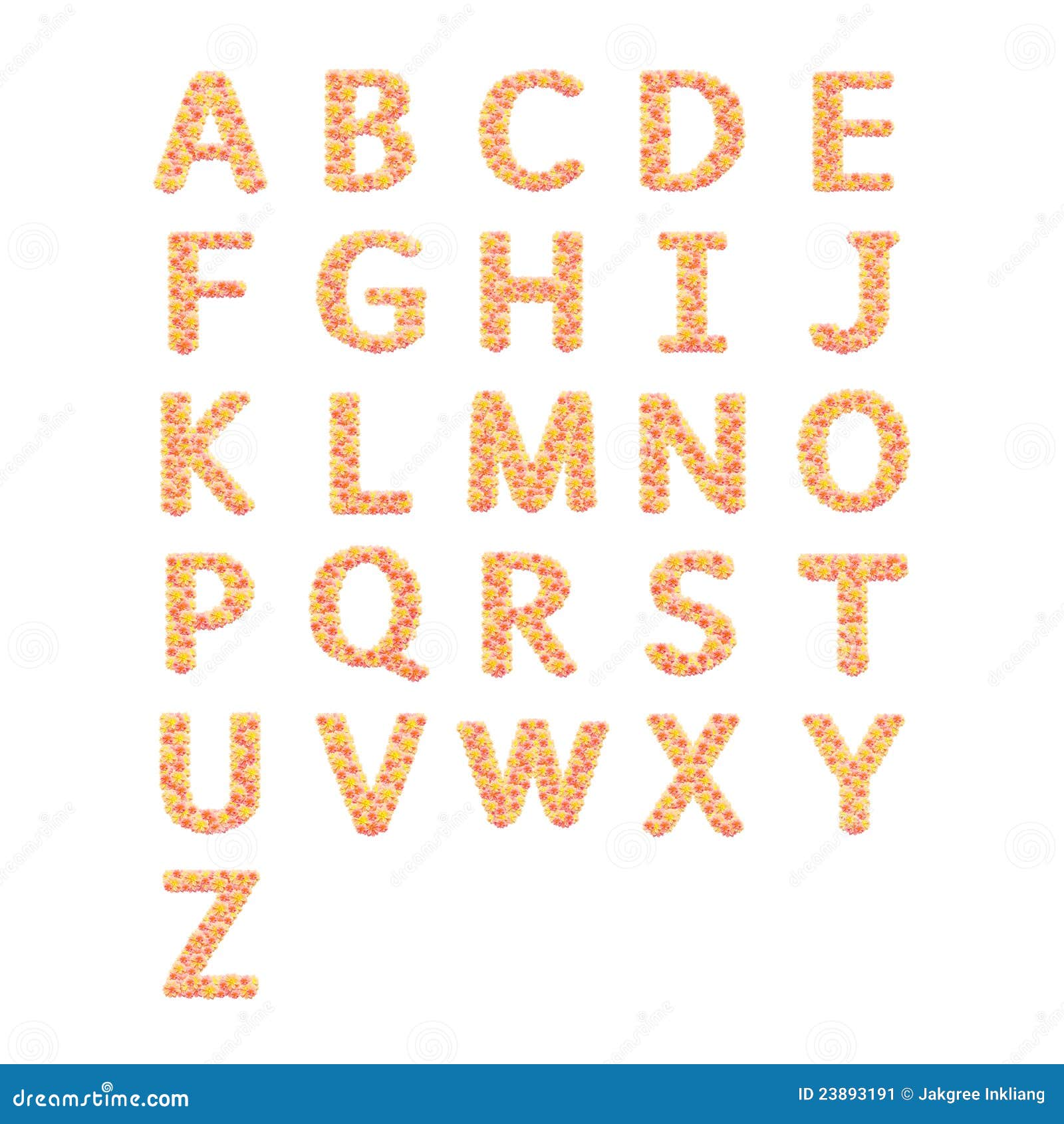 A to Z, Flower alphabet stock image. Image of letter 23893191