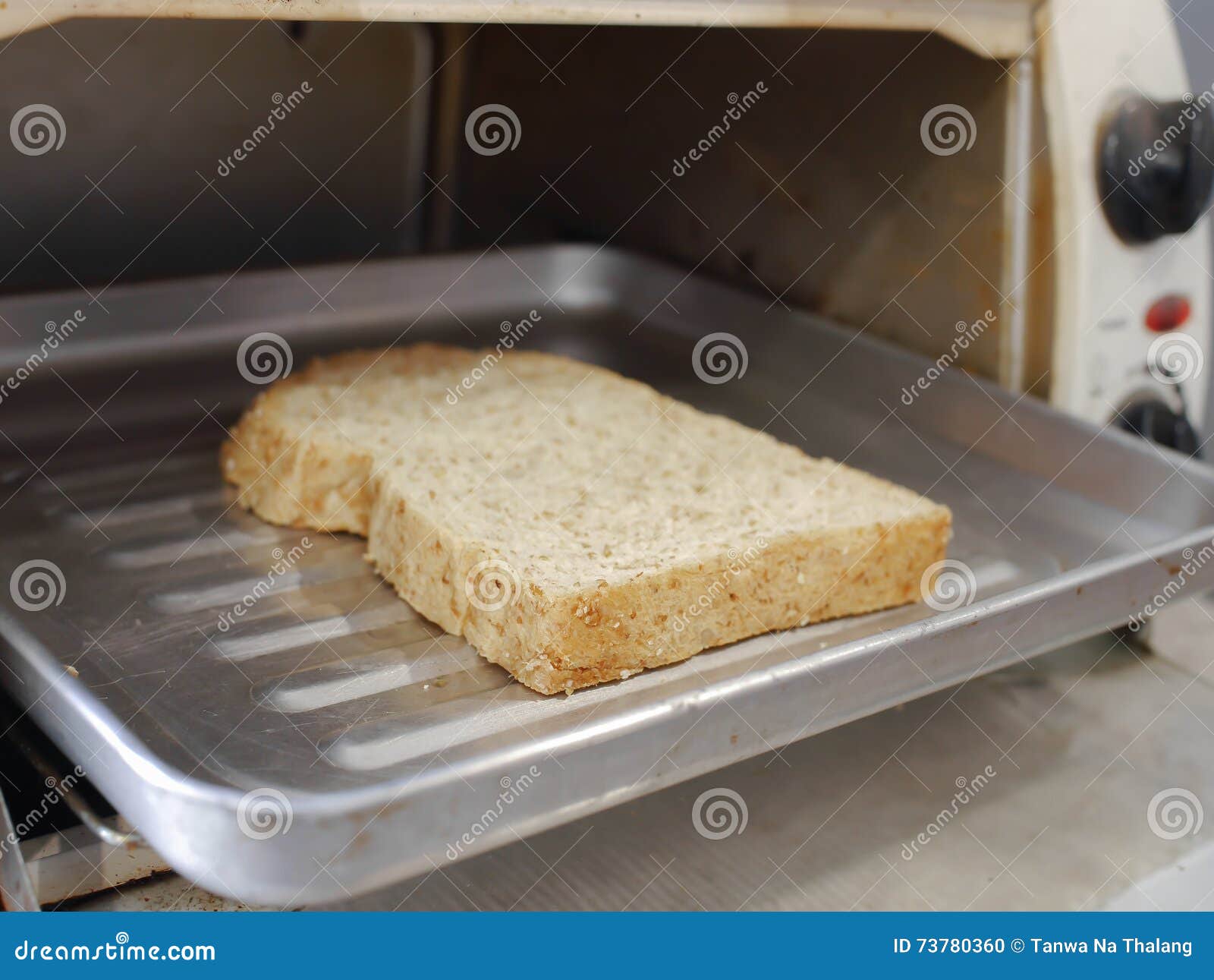 Toast Bread Grilled From Oven Stock Photo - Image of heat, toast