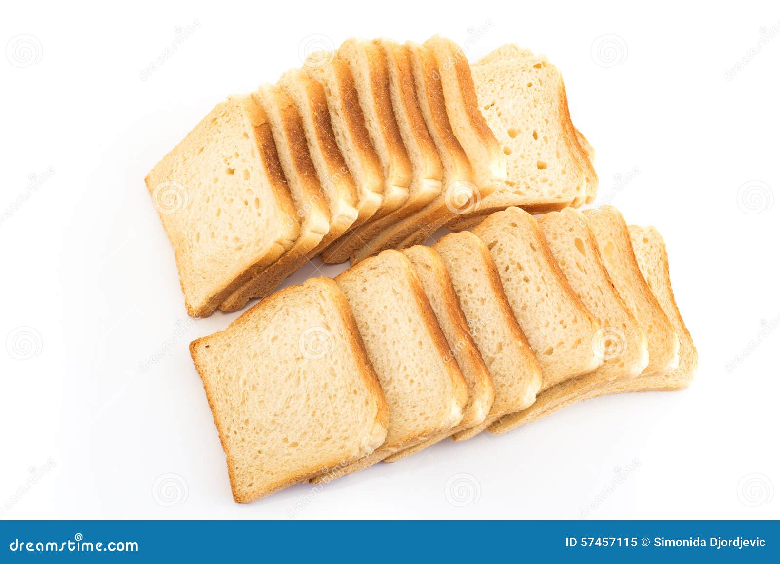 Toast bread on white stock image. Image of vegetarian 57457115