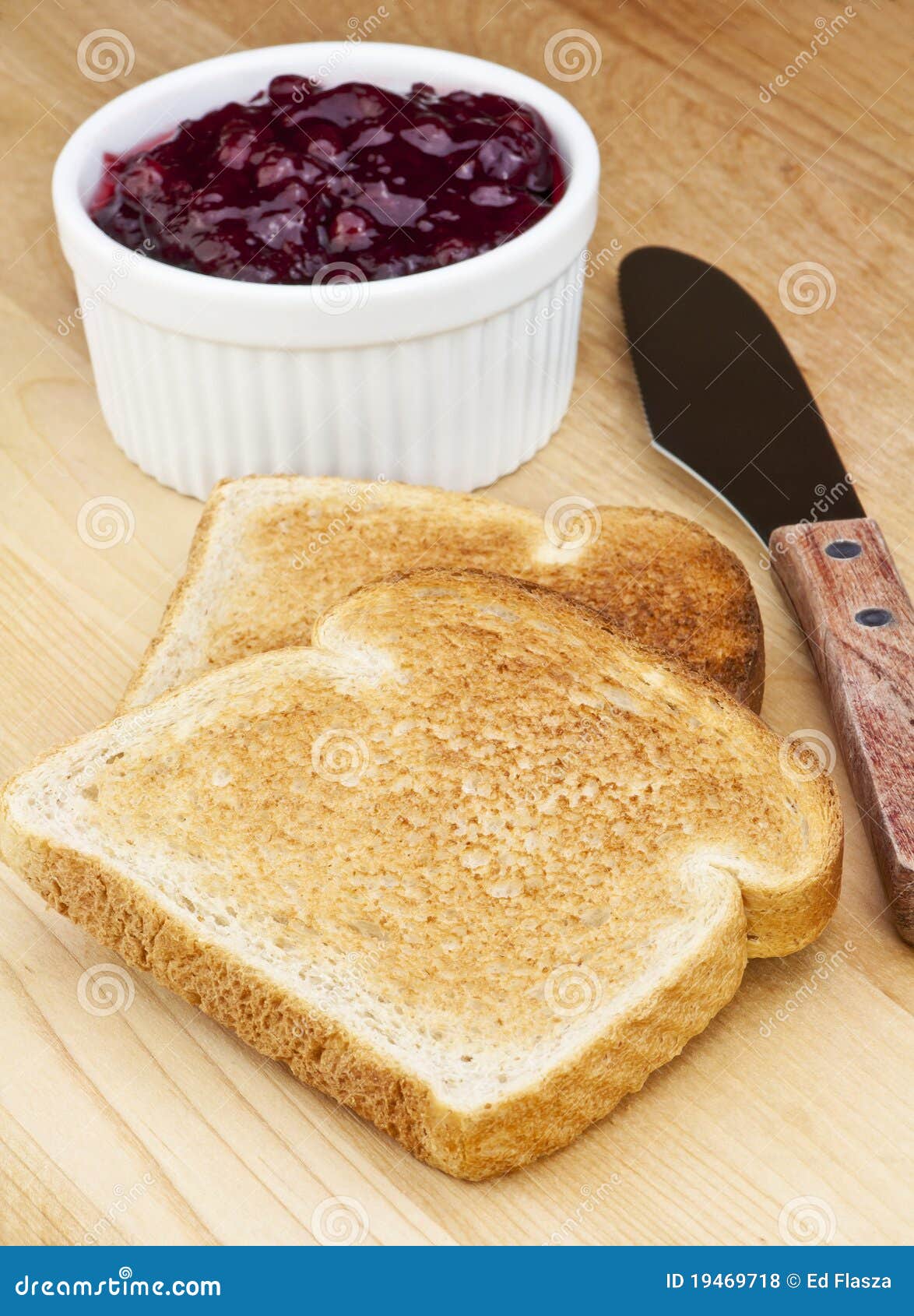 Toast and jam stock photo. Image of fruit, appetizing 19469718