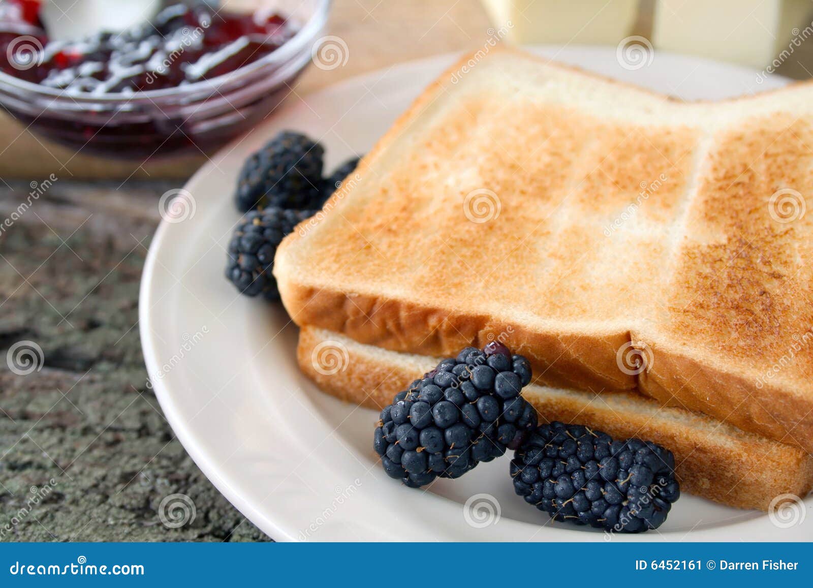 Toast and Jelly stock image. Image of plate, preserves 6452161