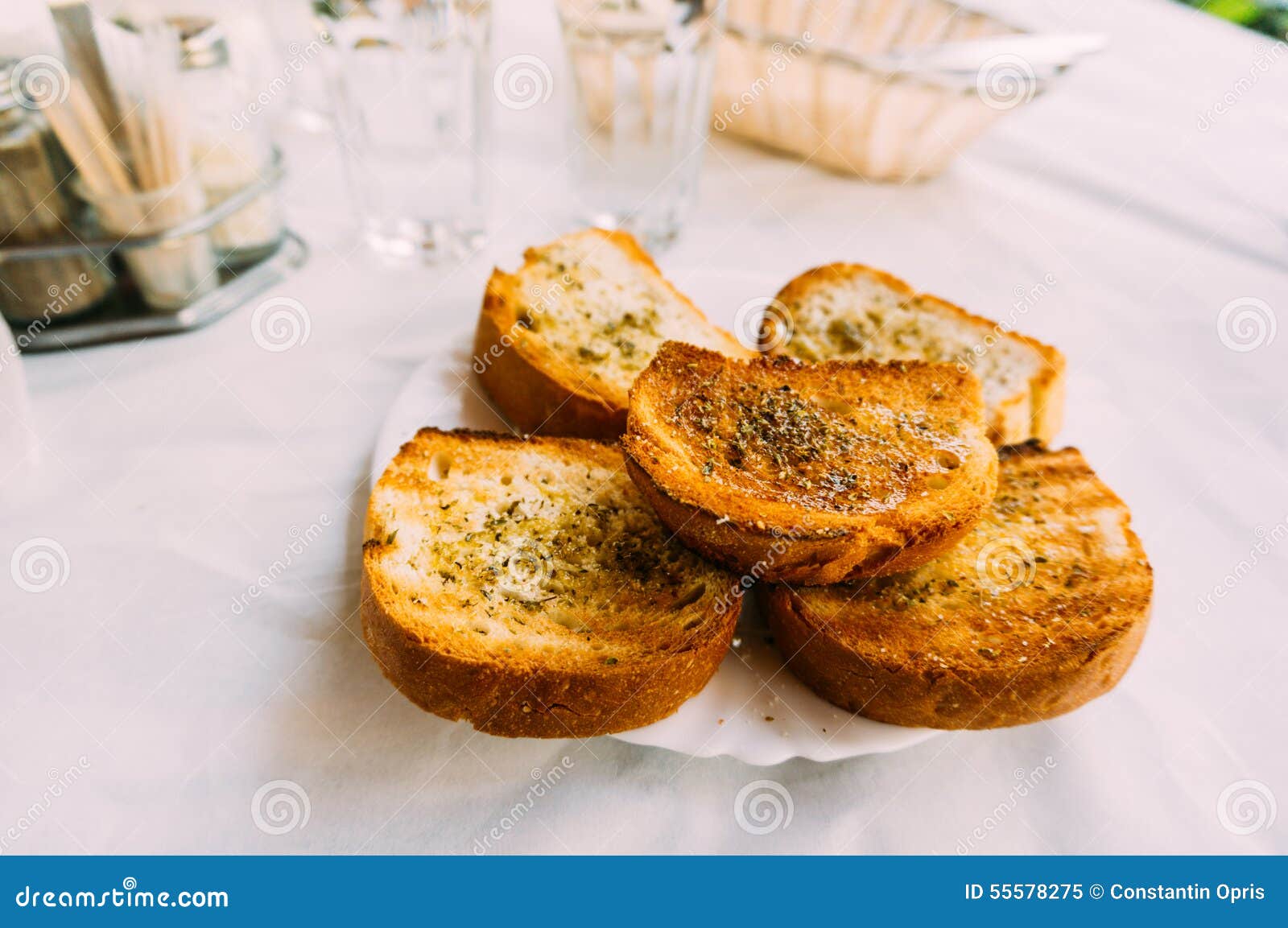 Toast stock image. Image of tasty, herbs, snack, food 55578275