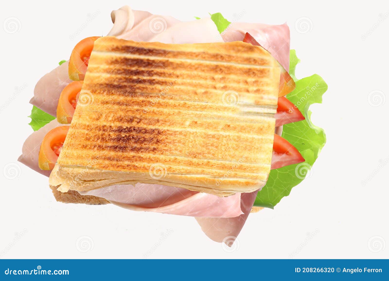 Toast Stuffed Ham Salad Toast Stuffed Ham Salad Stock Photo Image of