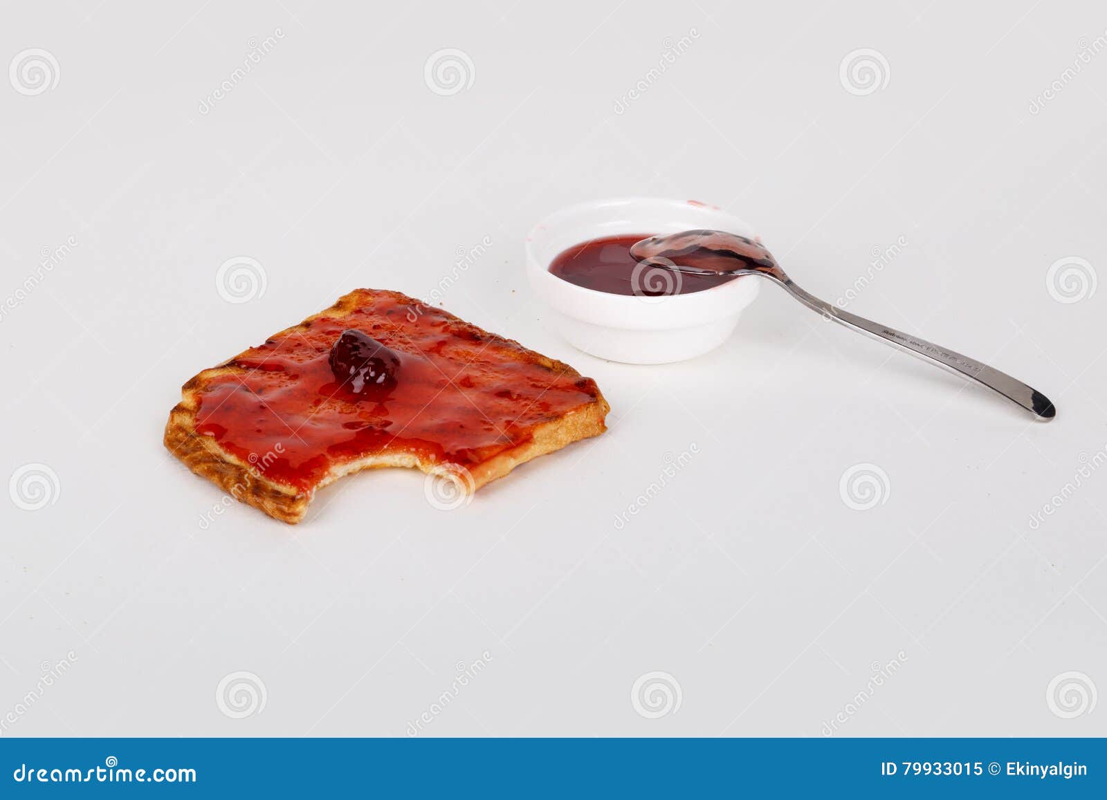 Toasted Bread with Jam stock image. Image of piece, bakery 79933015