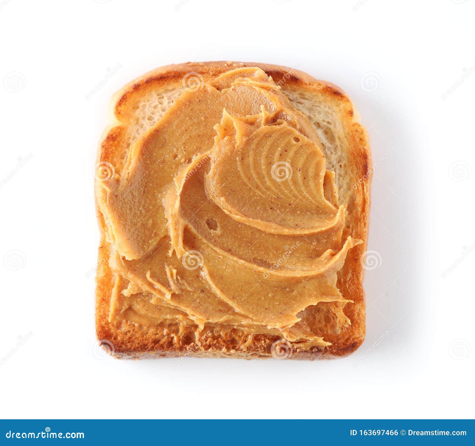 Toasted Bread with Peanut Butter Stock Photo Image of oily, spread