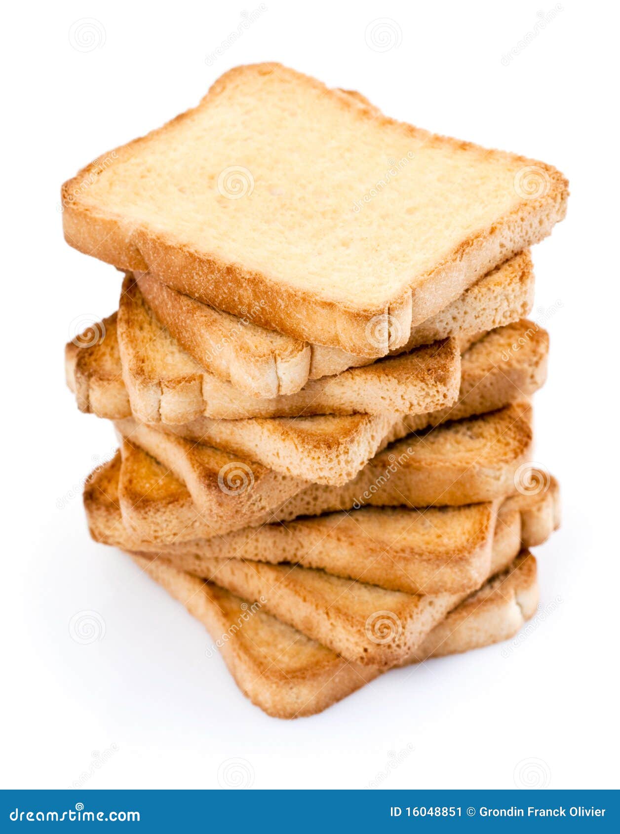 Toasted bread slices stock image. Image of bread, background 16048851