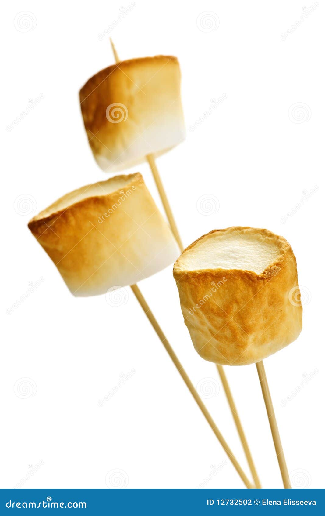 Toasted marshmallows stock photo. Image of round, closeup 12732502