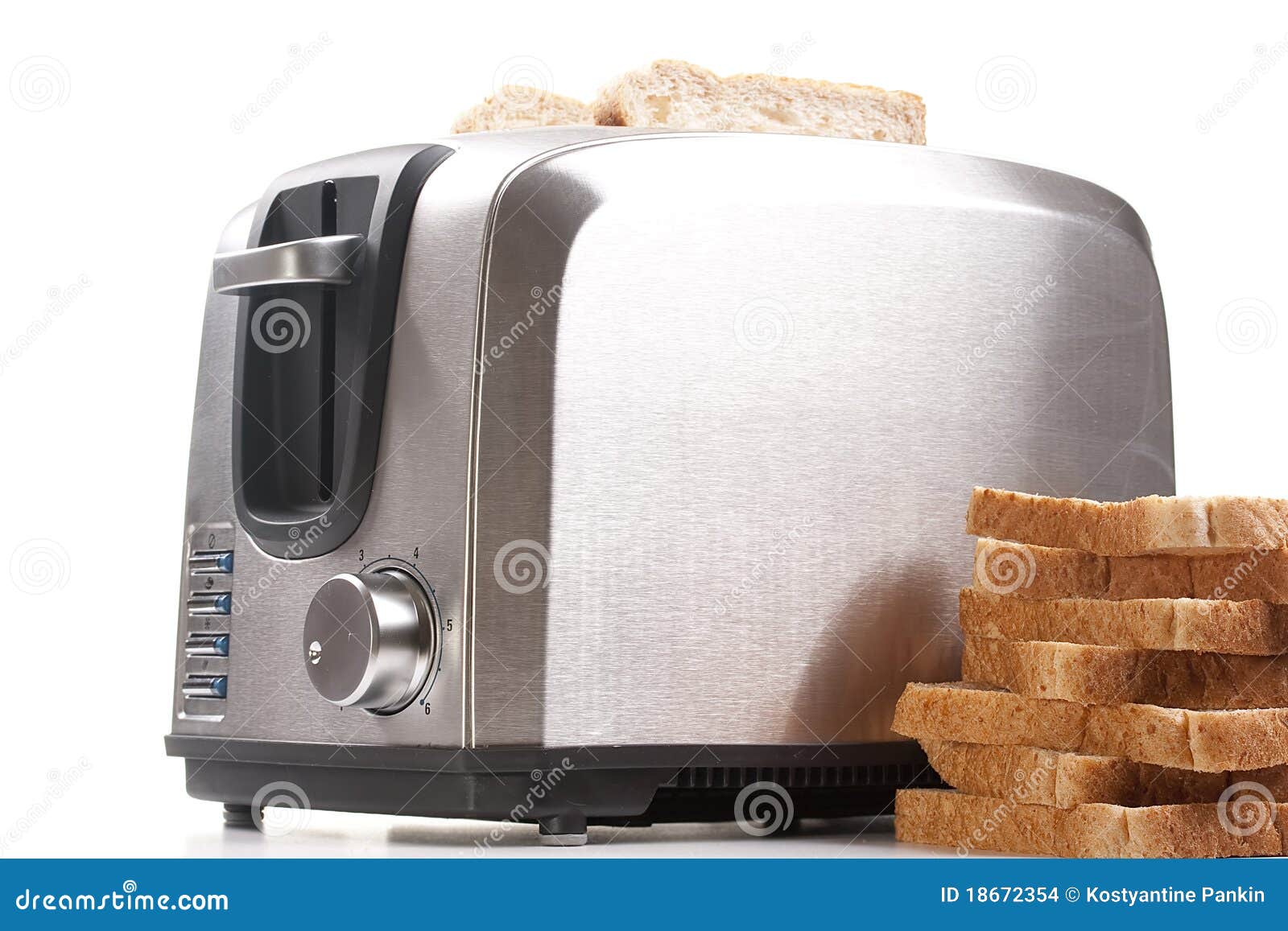 Toaster stock photo. Image of domestic, morning, delicious 18672354