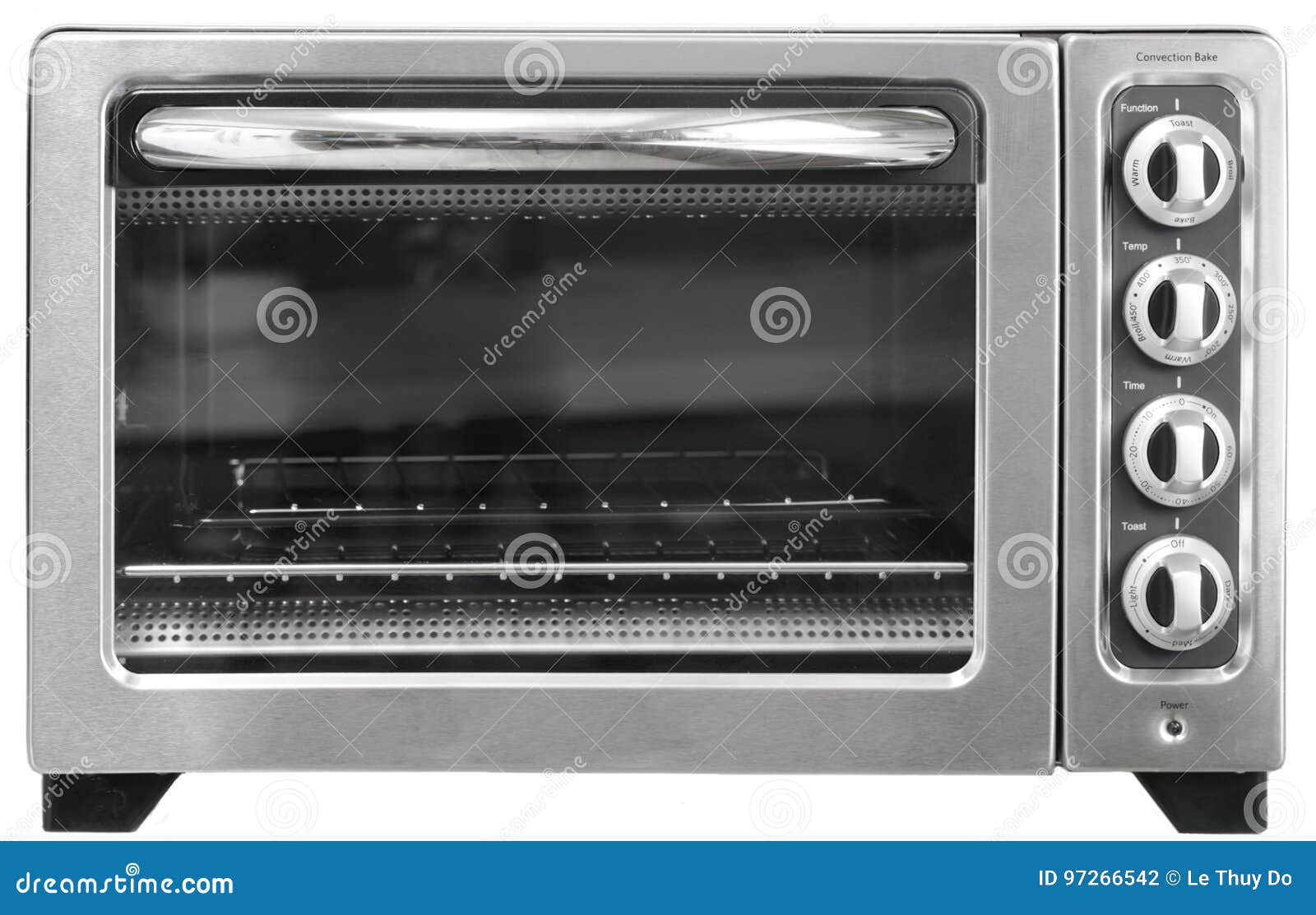Convectional toaster oven isolated on white background