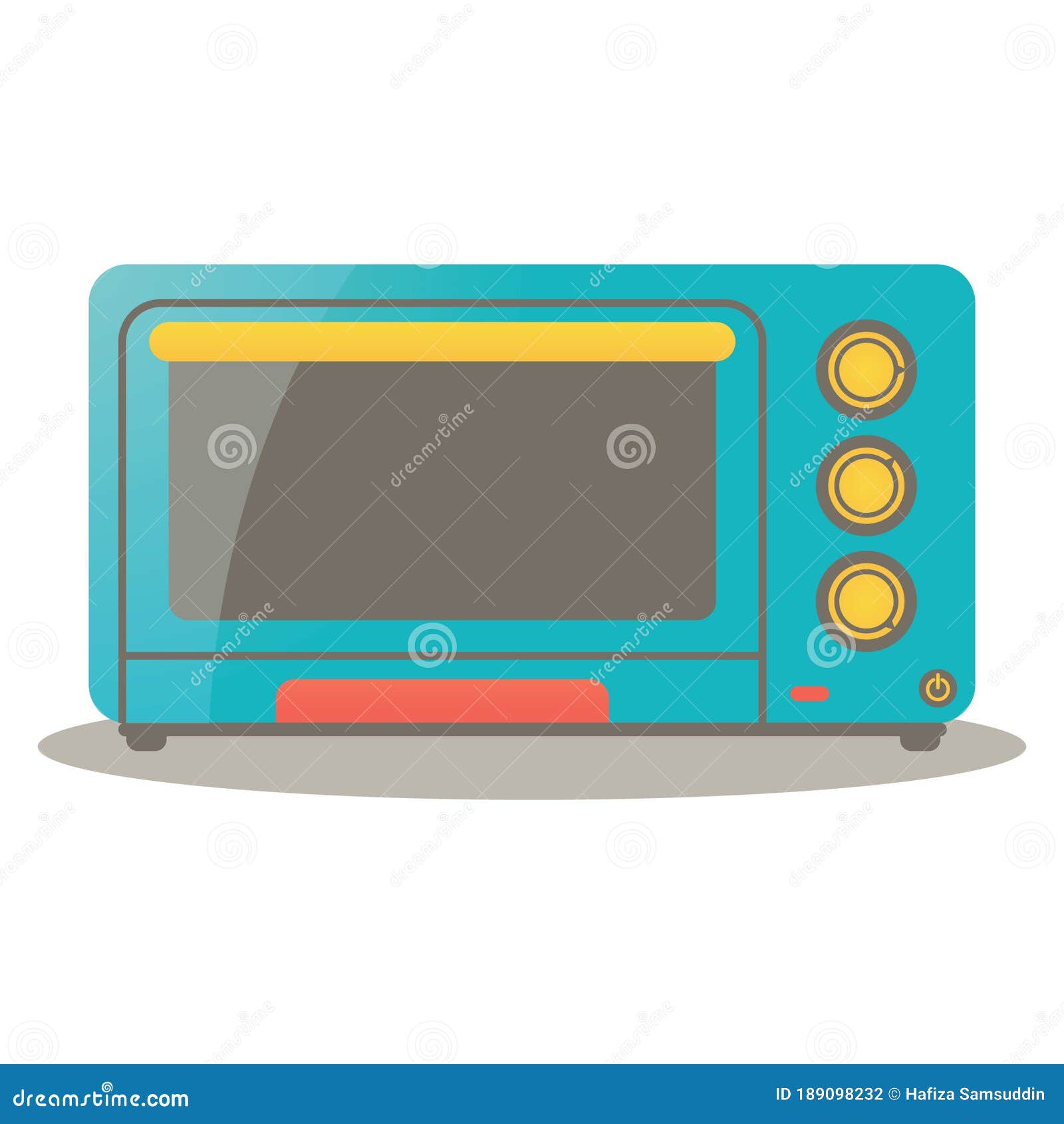 Toaster Oven. Vector Illustration Decorative Design Stock Vector
