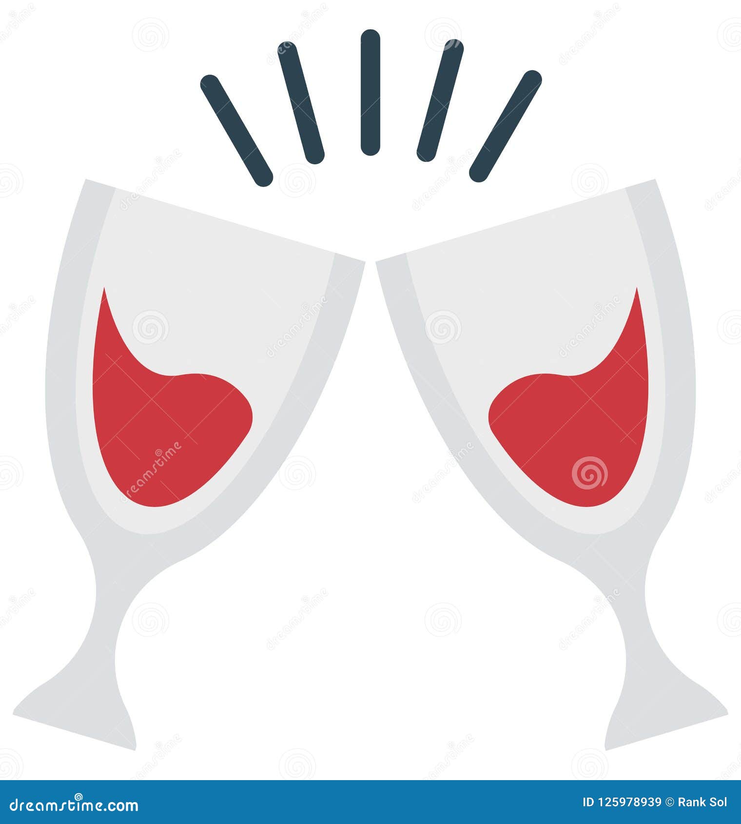 Toasting, Wine Glass Vector Icon Editable Stock Vector Illustration