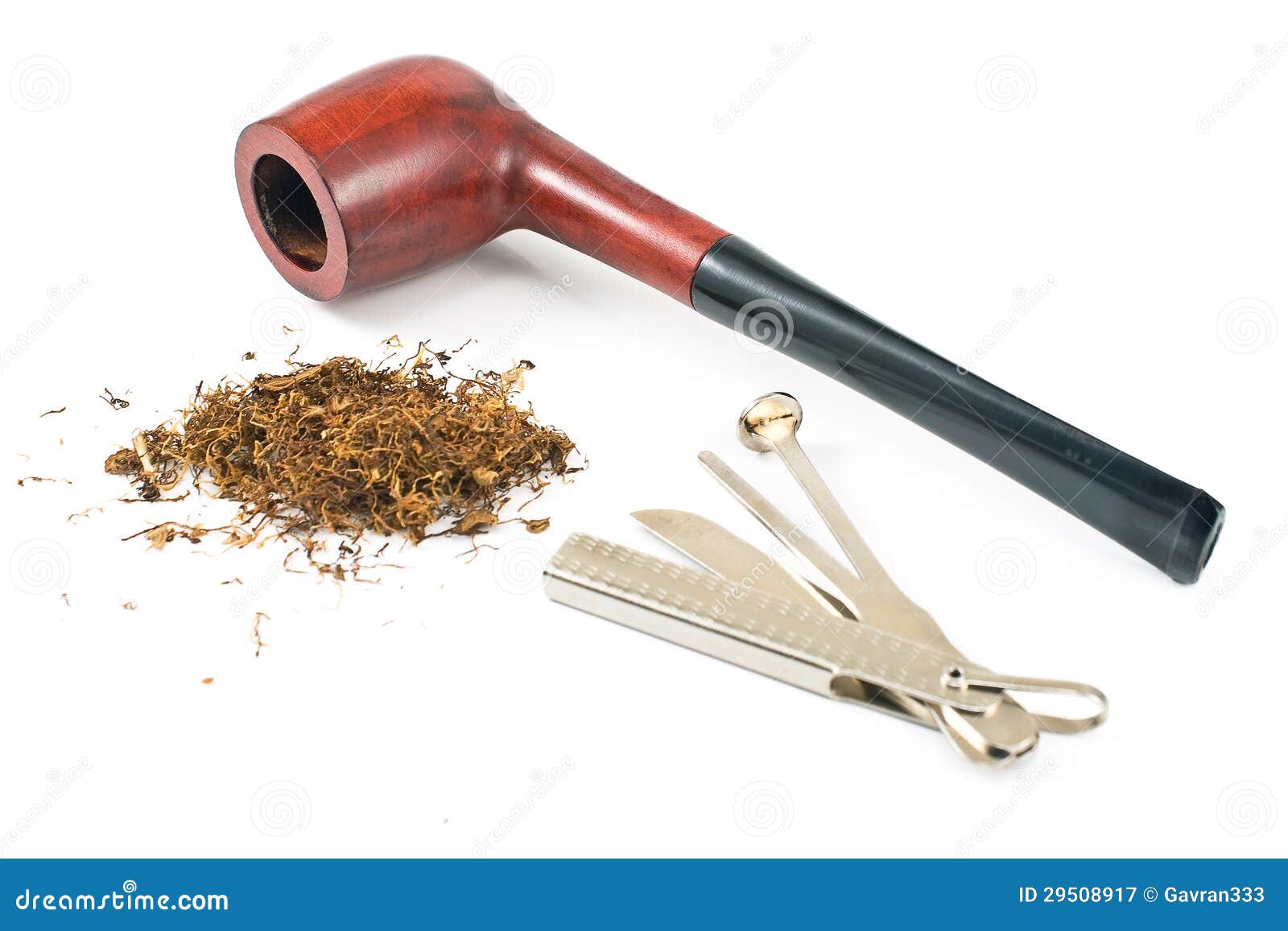 Tobacco Pipe and Cleaning Tool Stock Image Image of brown, pleasure
