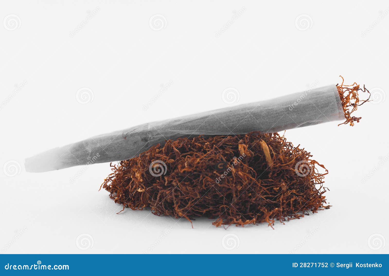 Tobacco roll paper joint stock photo. Image of habit 28271752