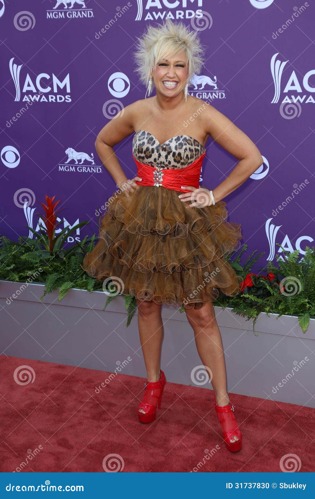 Tobi Lee At The 48th Annual Academy Of Country Music Awards