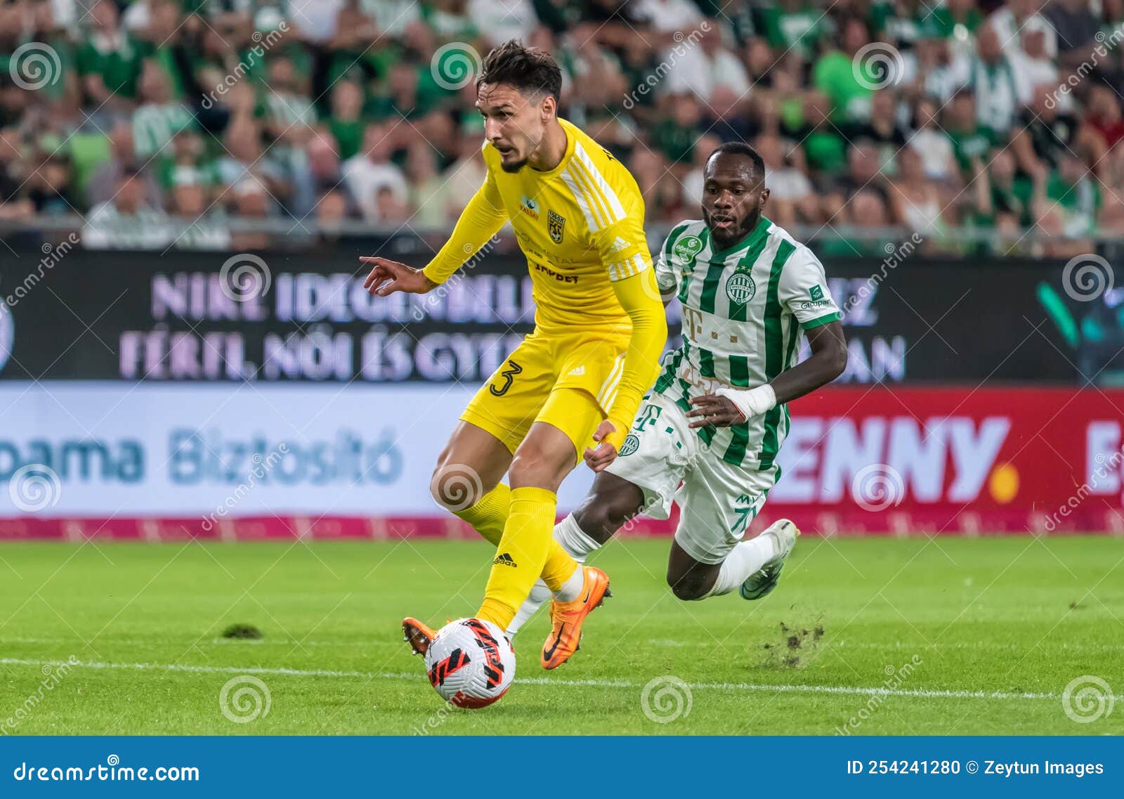 Franck Boli, Ivory Coast 🇨🇮 Ferencvarosi TC 2020/21 signed 3x4