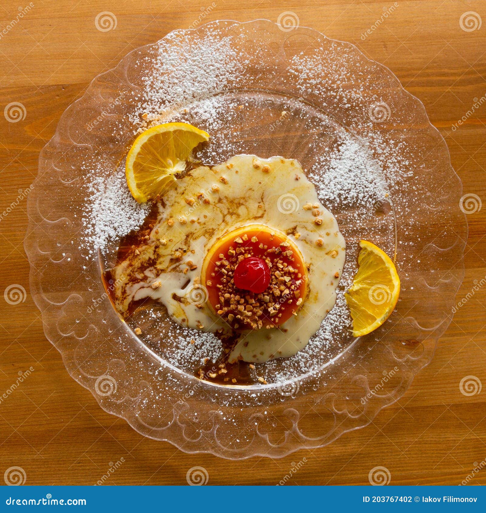 Tocino De Cielo Dessert Based on Egg Yolk Stock Photo Image of