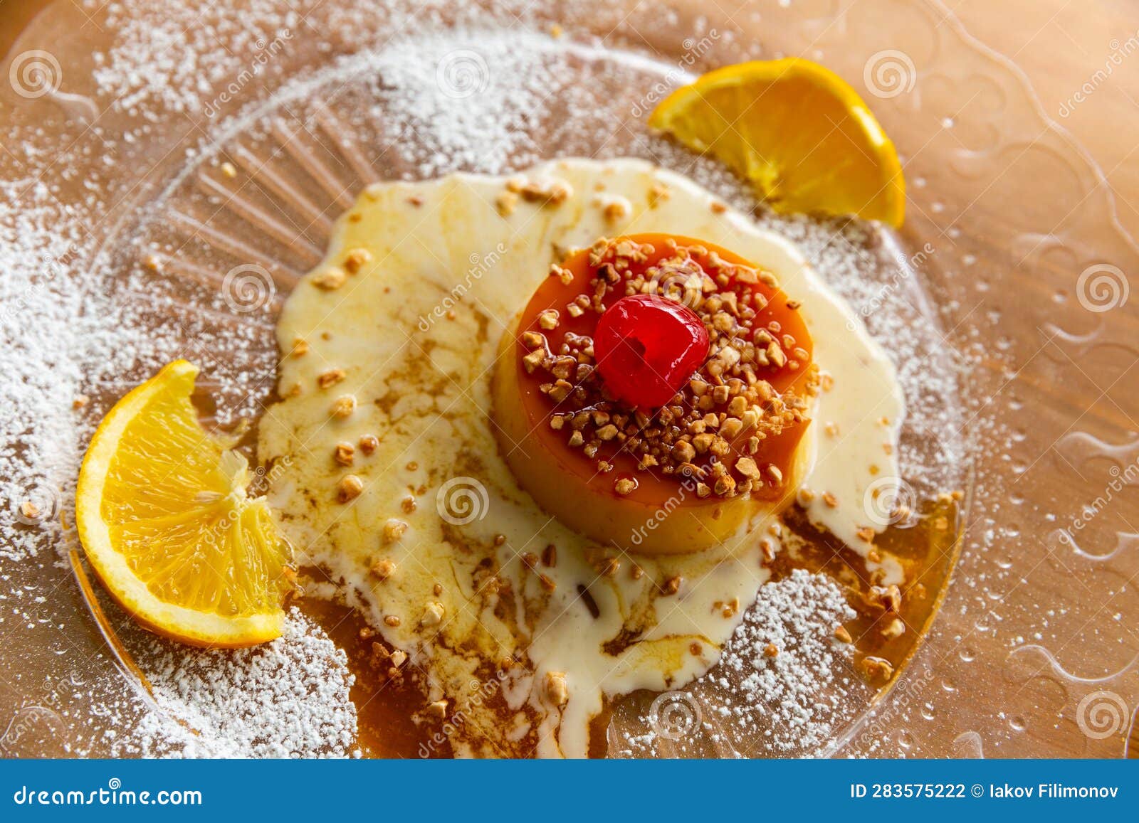 Tocino De Cielo Dessert Based on Egg Yolk Stock Photo Image of
