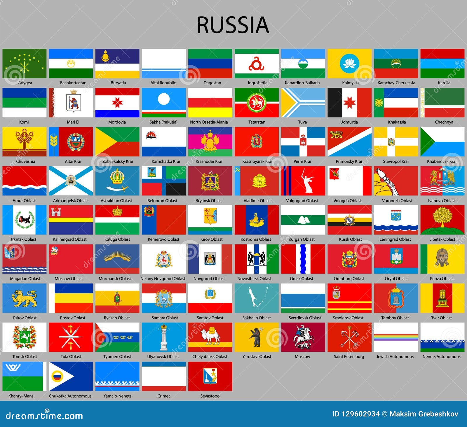 Bandeiras das subdivisões da Rússia - Wikiwand