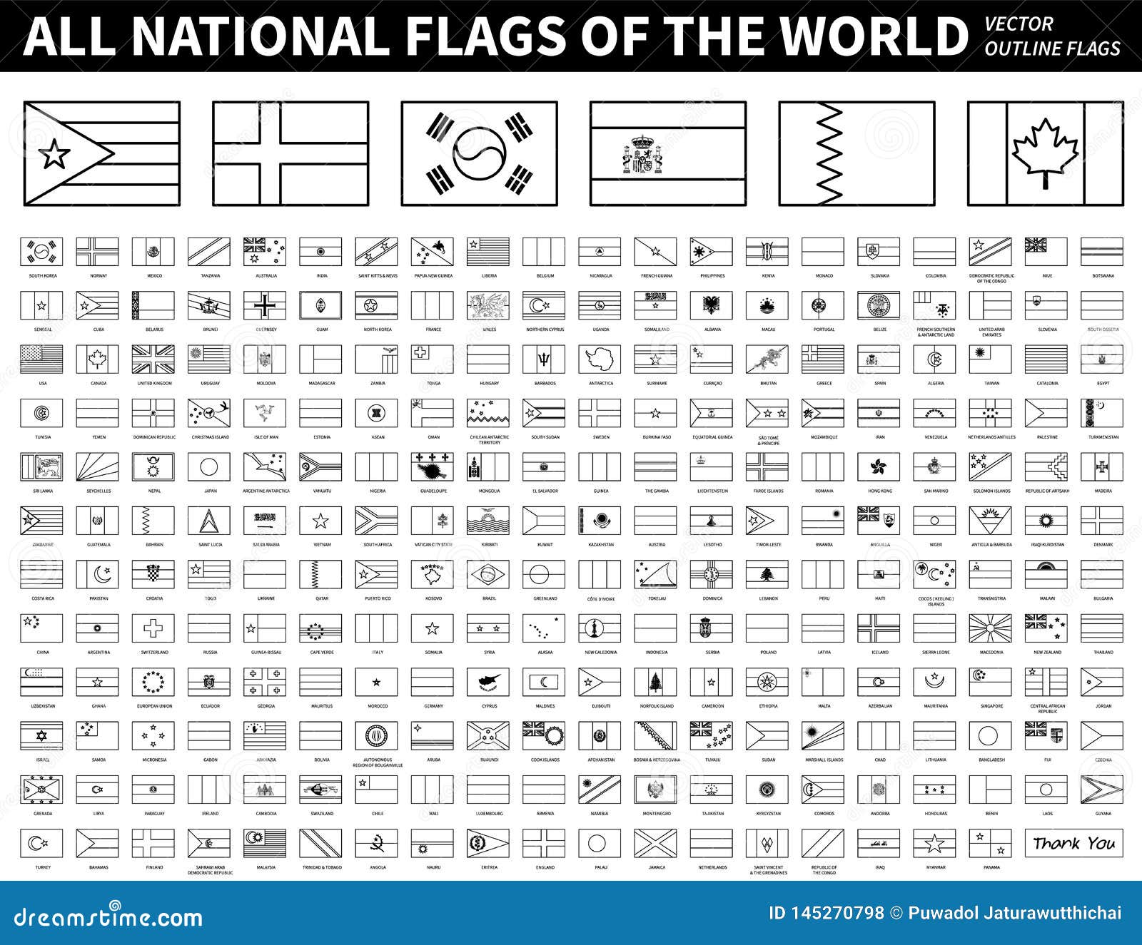 Elementos de bandeiras de países vetor bandeiras nacionais do mundo