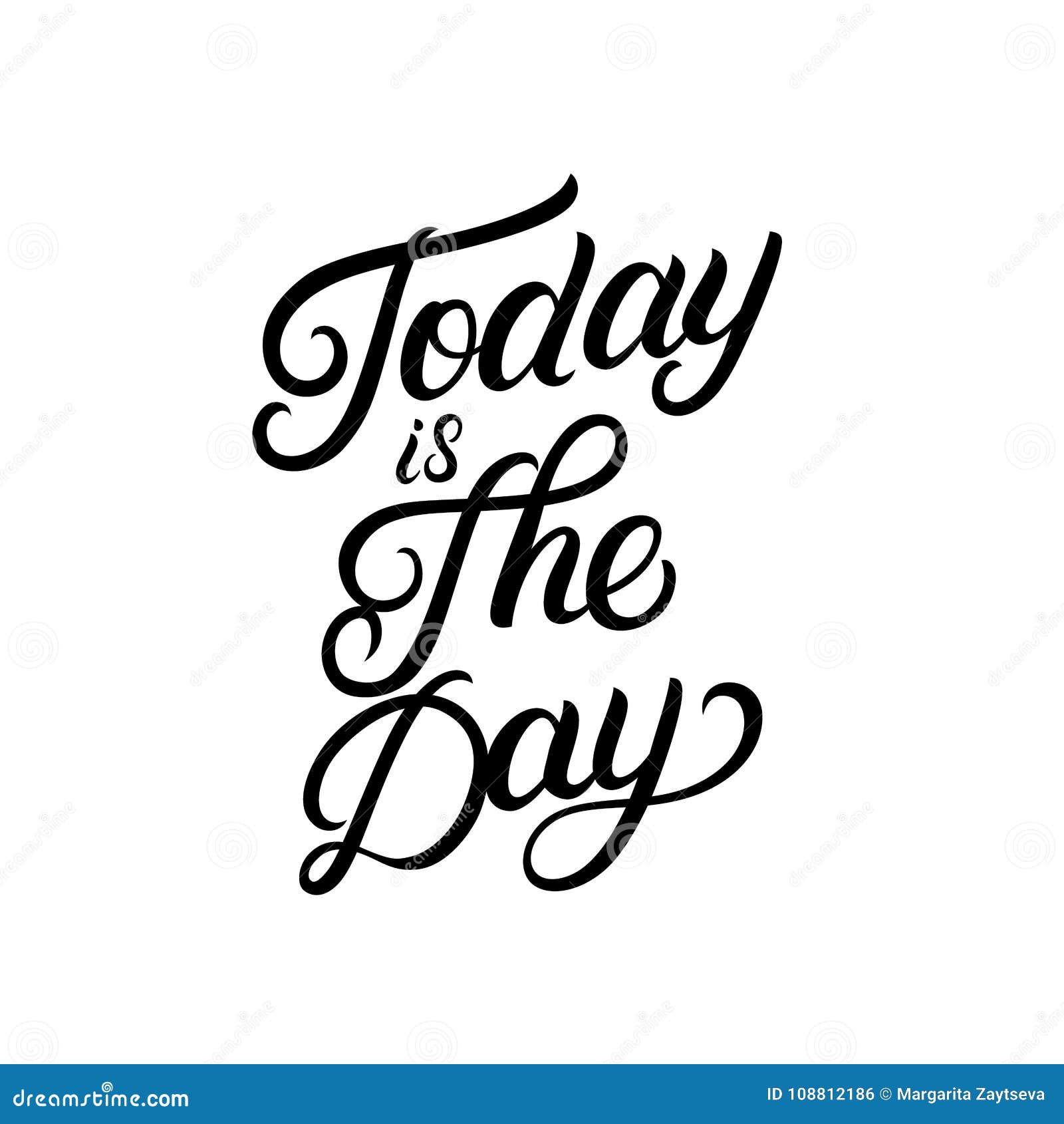 Today is a good day hand written lettering Vector Image