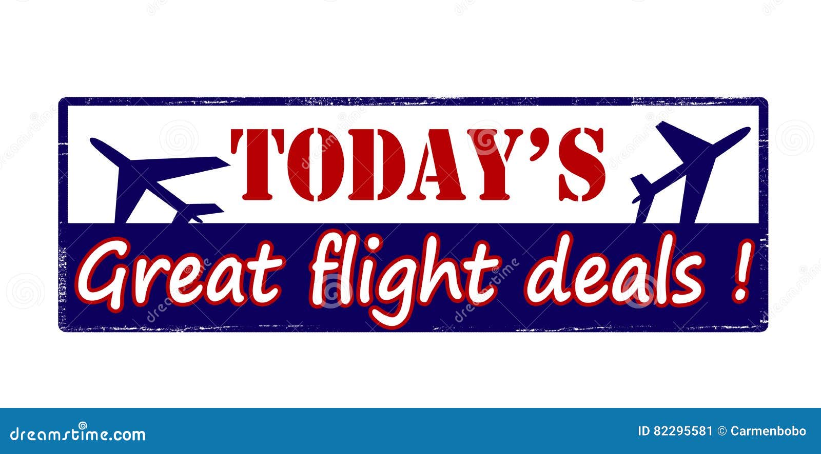 Today great flight deals stock vector. Illustration of symbol 82295581
