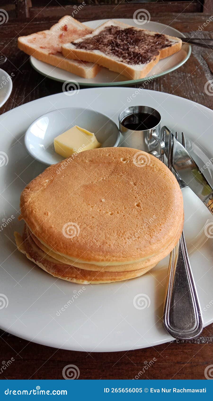 Today My Breakfast Menu by Delicious Pancake Stock Image Image of