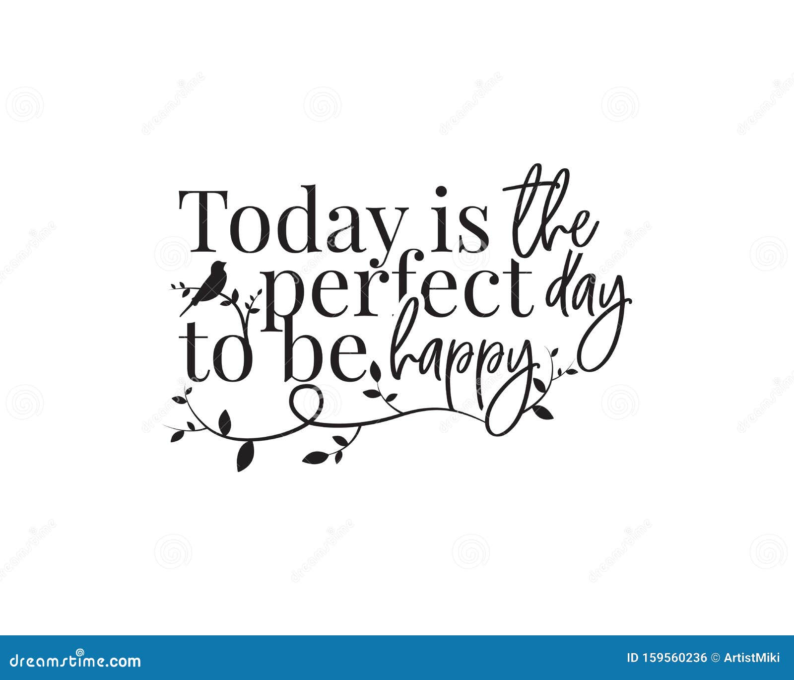 today is the perfect day to be happy, , wording , lettering, wall decals, wall decoration, wall artwork