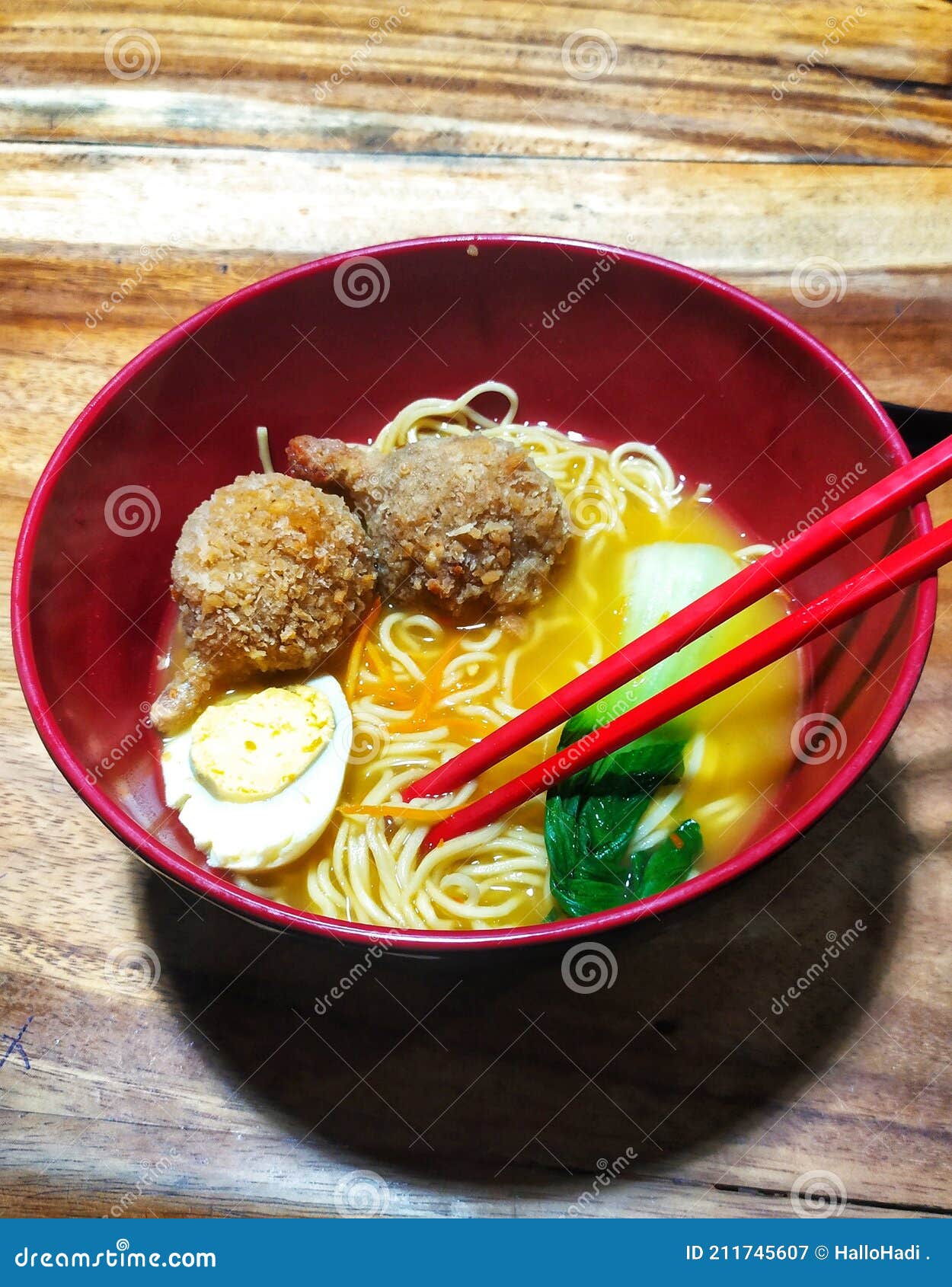 todays menu, drumband ramen with original chicken sauce
